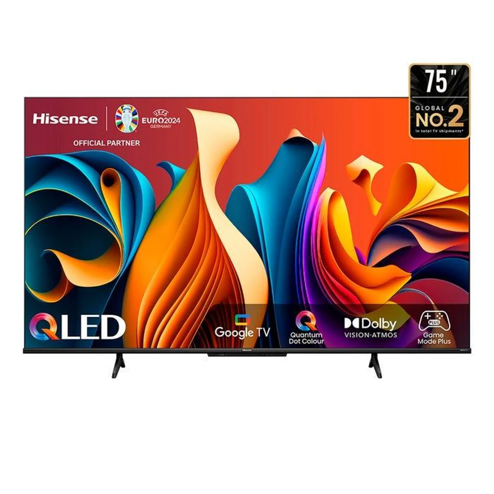 TV Hisense 75" QLED 4K Google TV 75Q6N