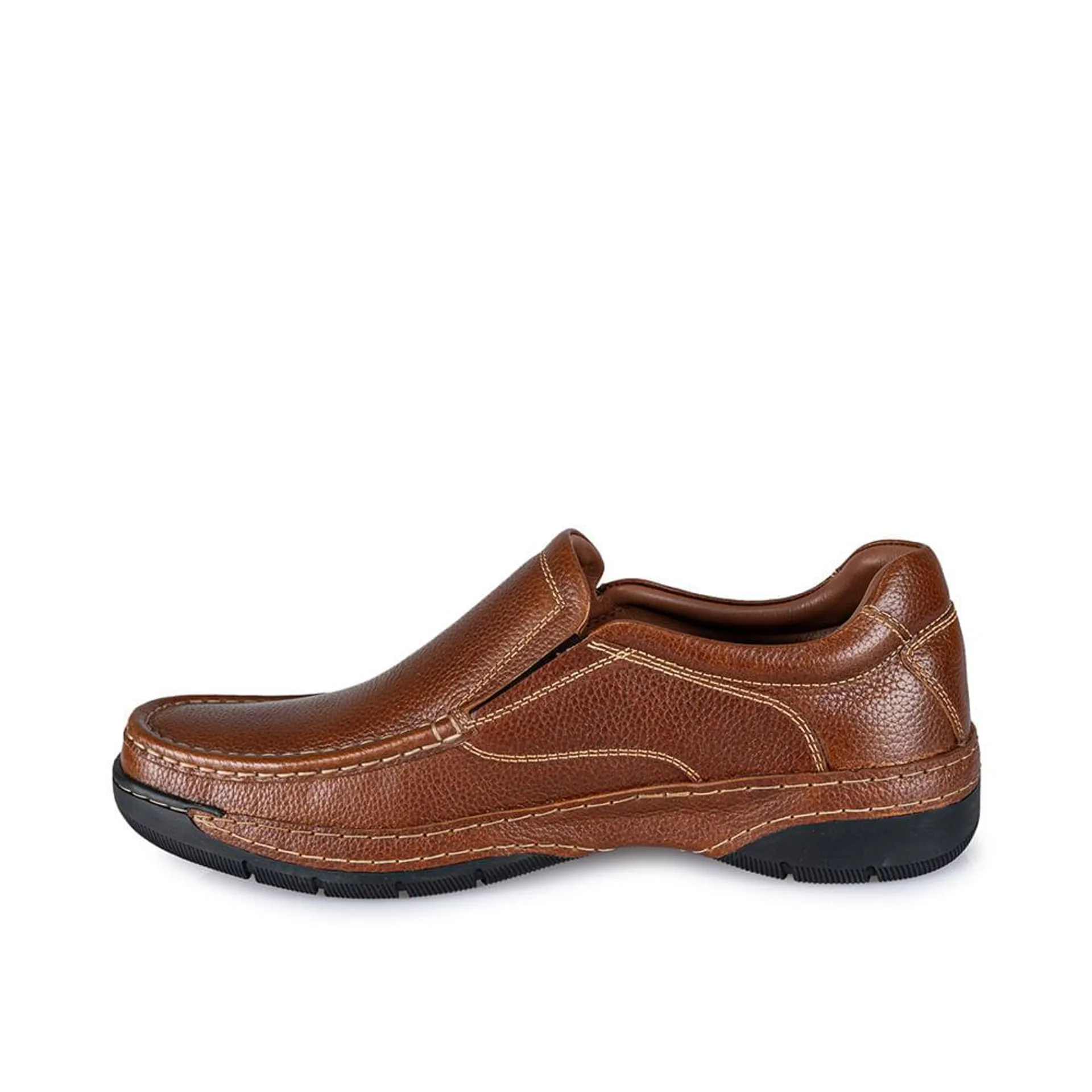 Zapato Slip On Casual MATEO-066 Natural Viale Homme Cuero