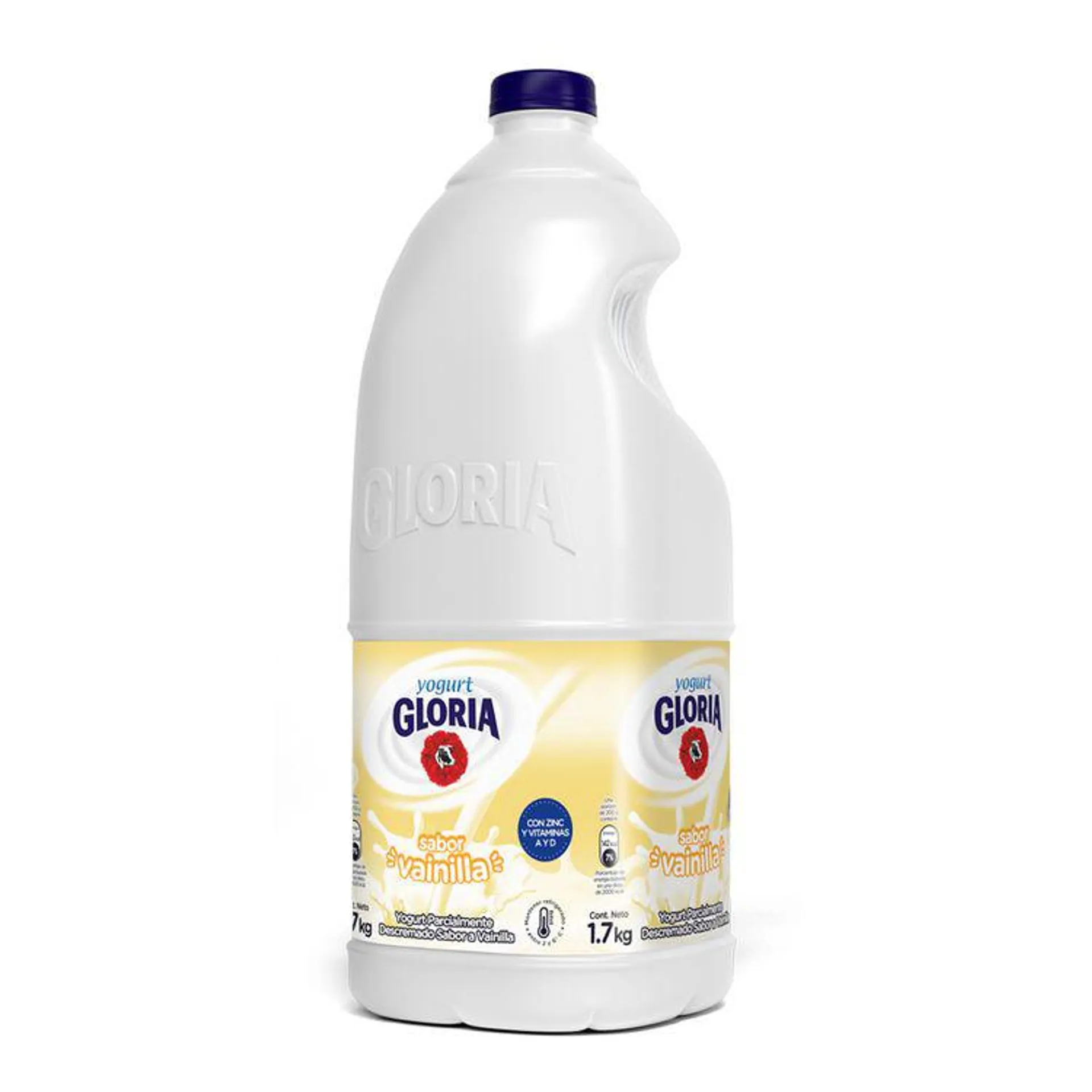 Yogurt Parcialmente Descremado Gloria Vainilla Francesa Galonera 1.7kg