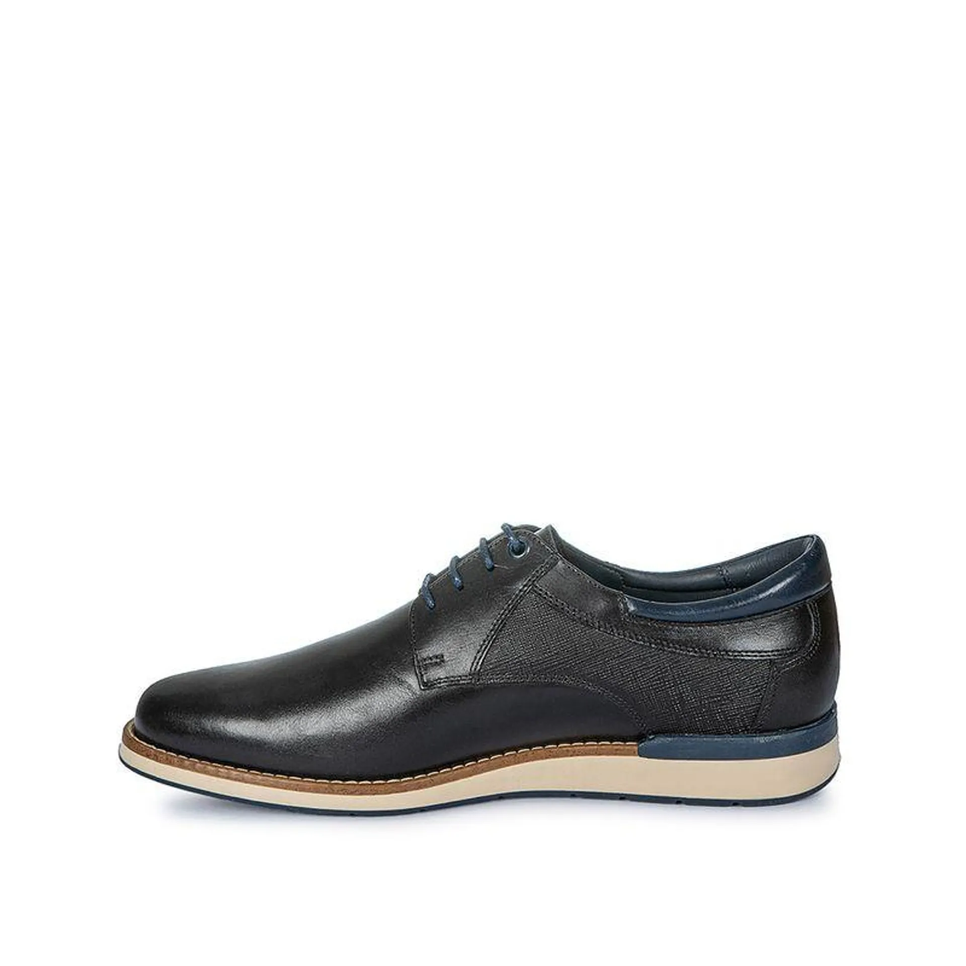 Zapato Derby Casual CTL-001 Negro Calimod Cuero