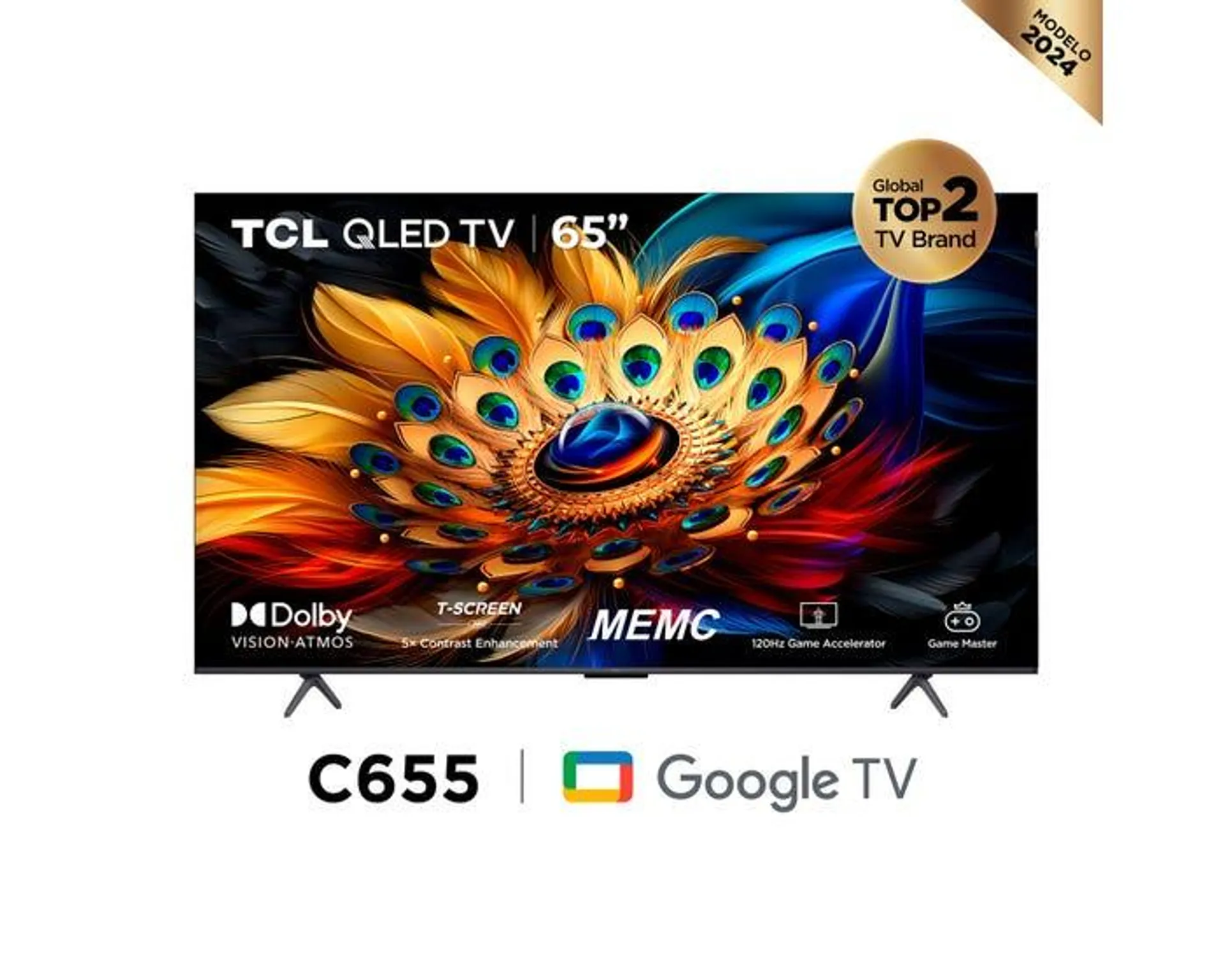 Televisor TCL SMART TV 65" QLED 4K UHD 65C655