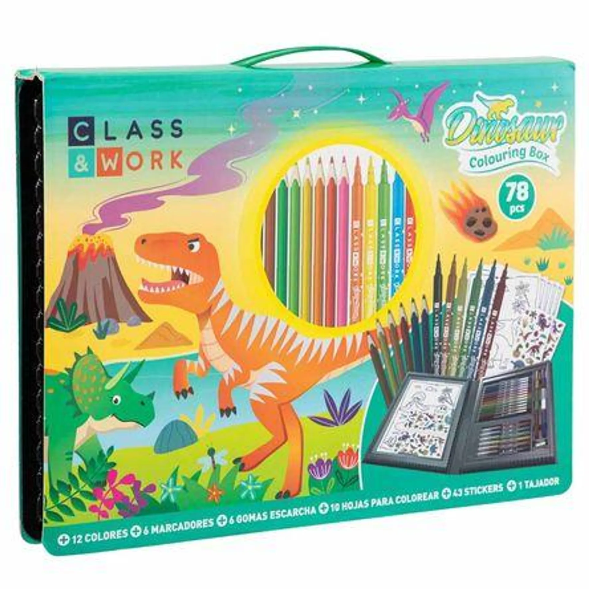 Set de Pintado CLASS&WORK Dinosaurio