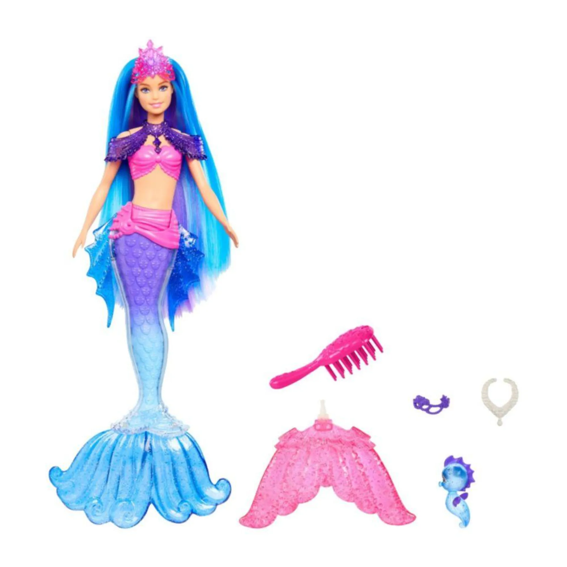 Muñeca Barbie Sirena Power Malibu Hhg52