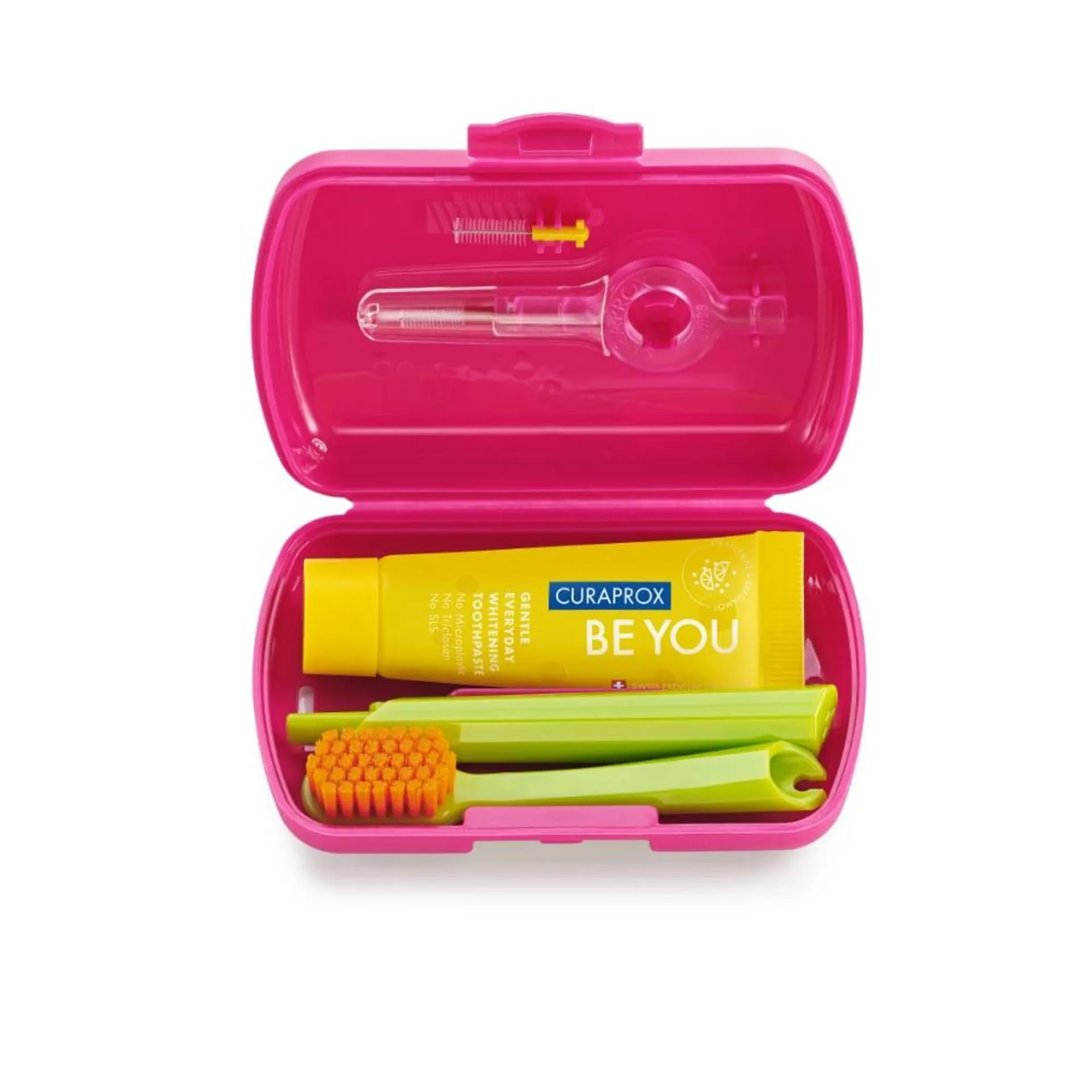 Curaprox Travel Set Color Magenta - Pack 4 und