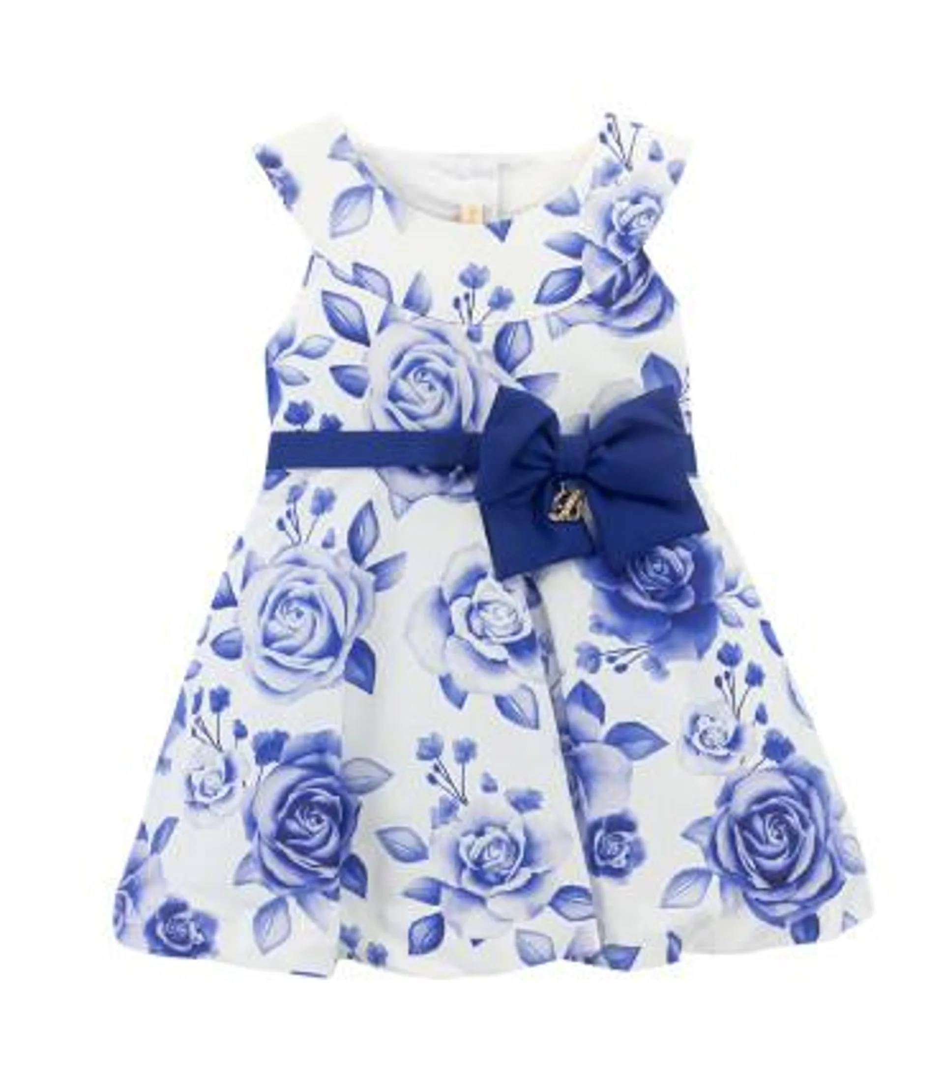 Vestido Estampado con Lazo | Colección Bella Bambina