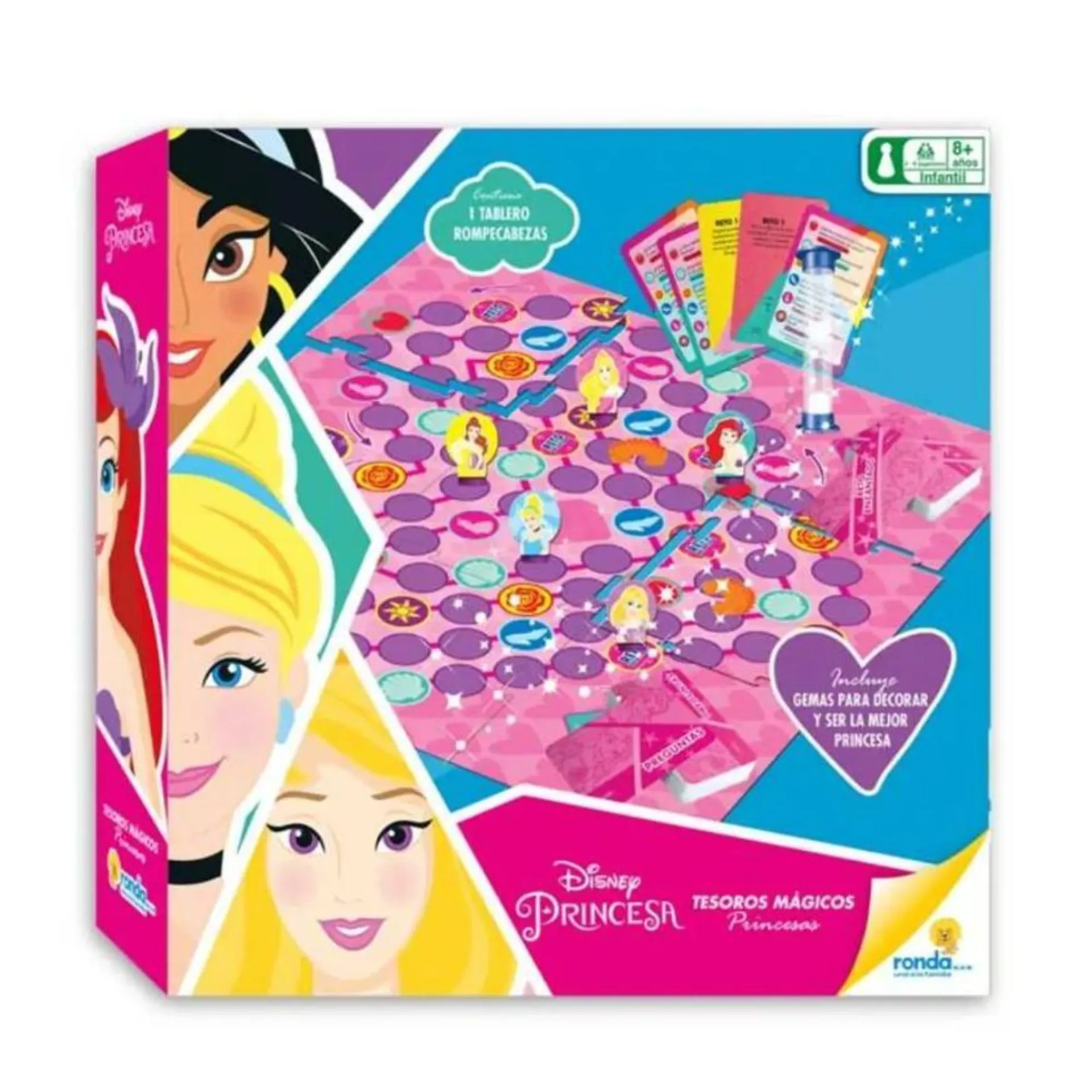 Juego De Mesa Disney Tesoros Mágicos Princesas