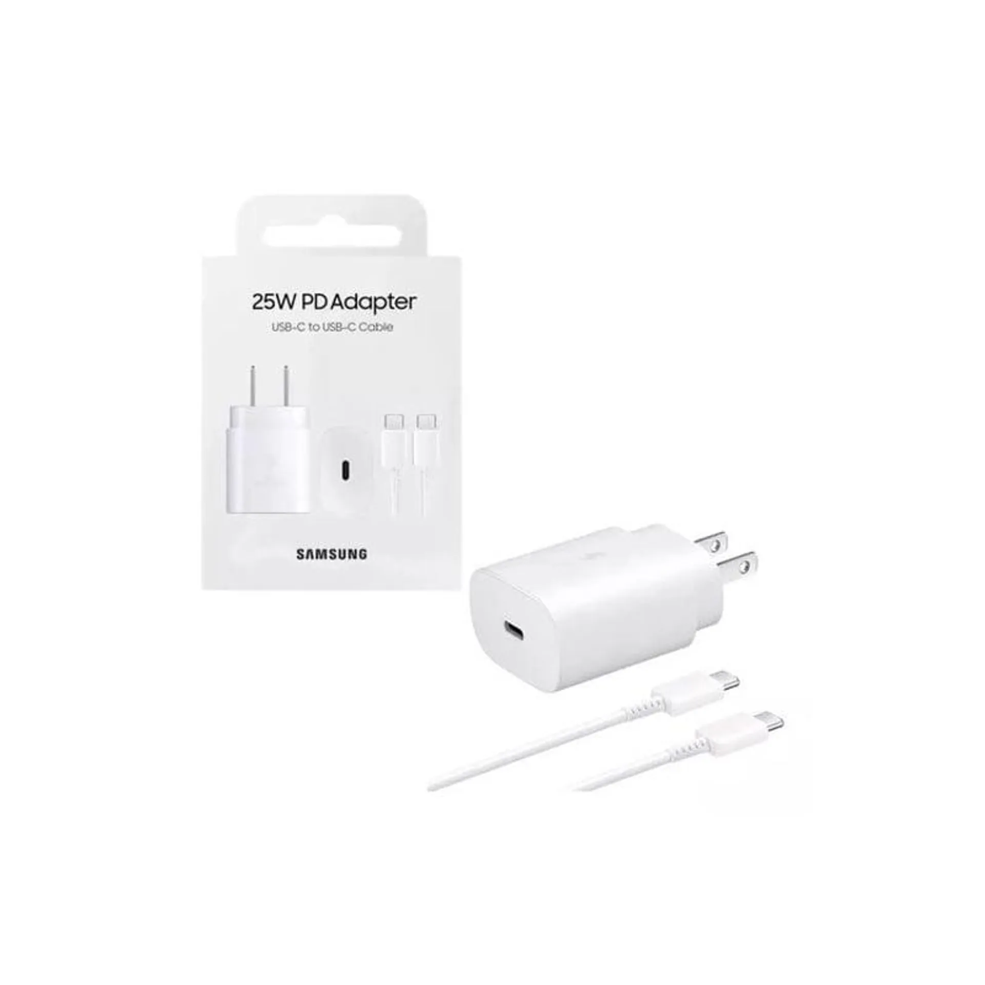 Cargador 25W Samsung USB C de Carga Rápida Original Blanco