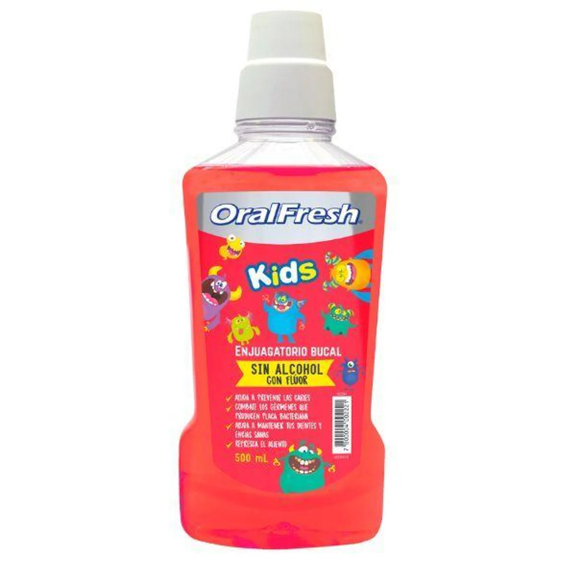 Enjuague Bucal Oral Fresh Kids - Frasco 500 Ml