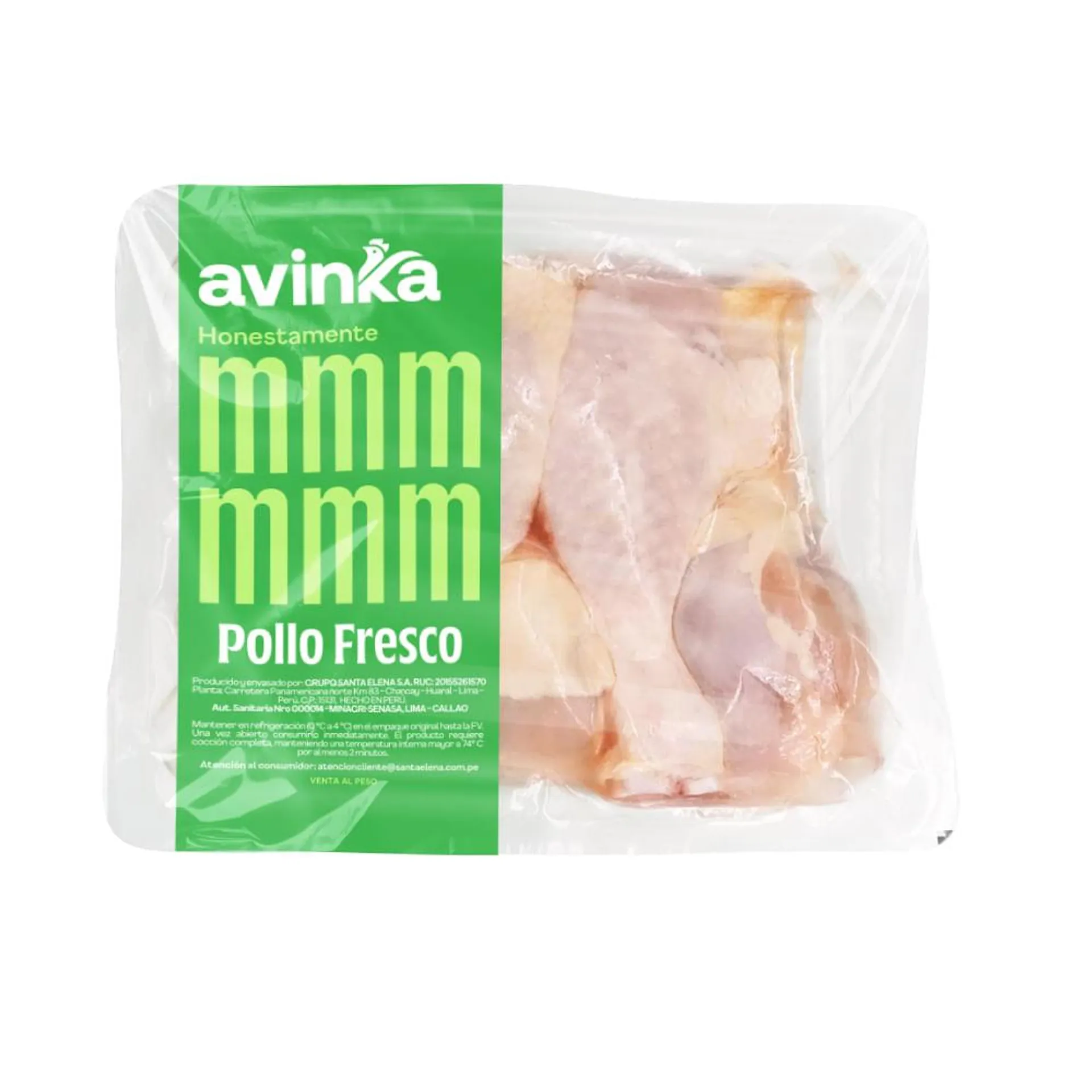 Pierna de pollo termoformado de 1000 a 1100 gr