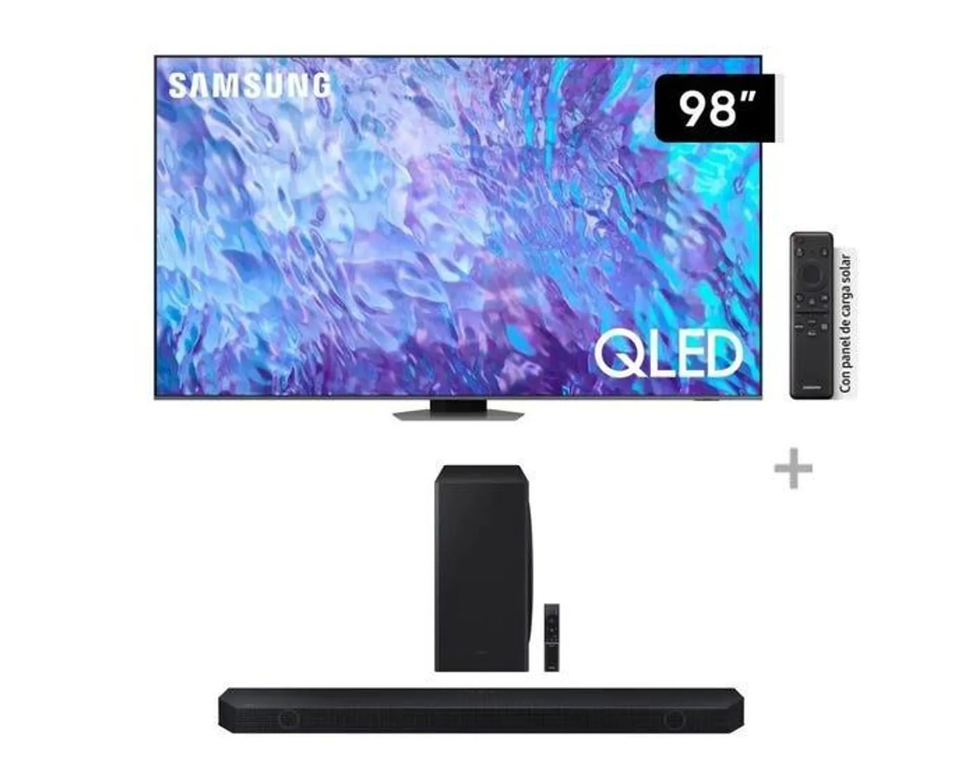 Televisor Samsung Smart TV 98" QLED 4K QN98Q80CAGXPE +Soundbar Samsung Wifi + Bluetooth 5.1.2 CH HW-Q800D (2024)