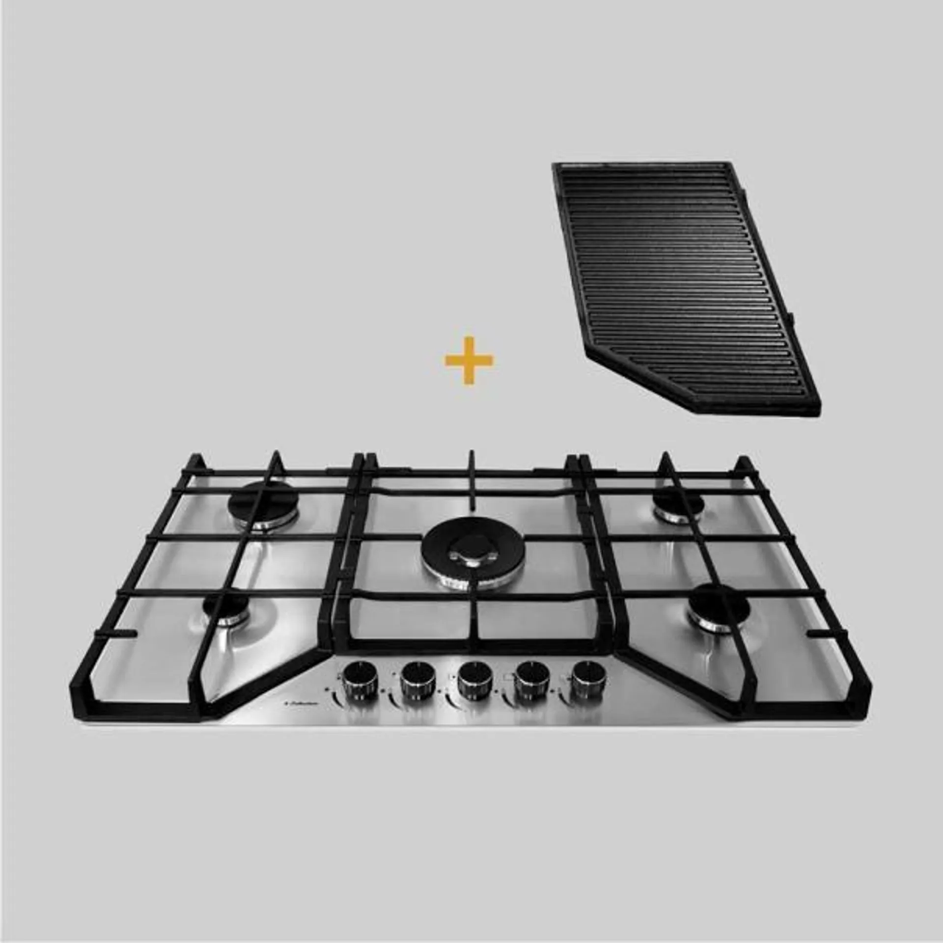 Encimera Acero Inoxidable S-Collection A Gas 86cm + Parrilla Max Grill