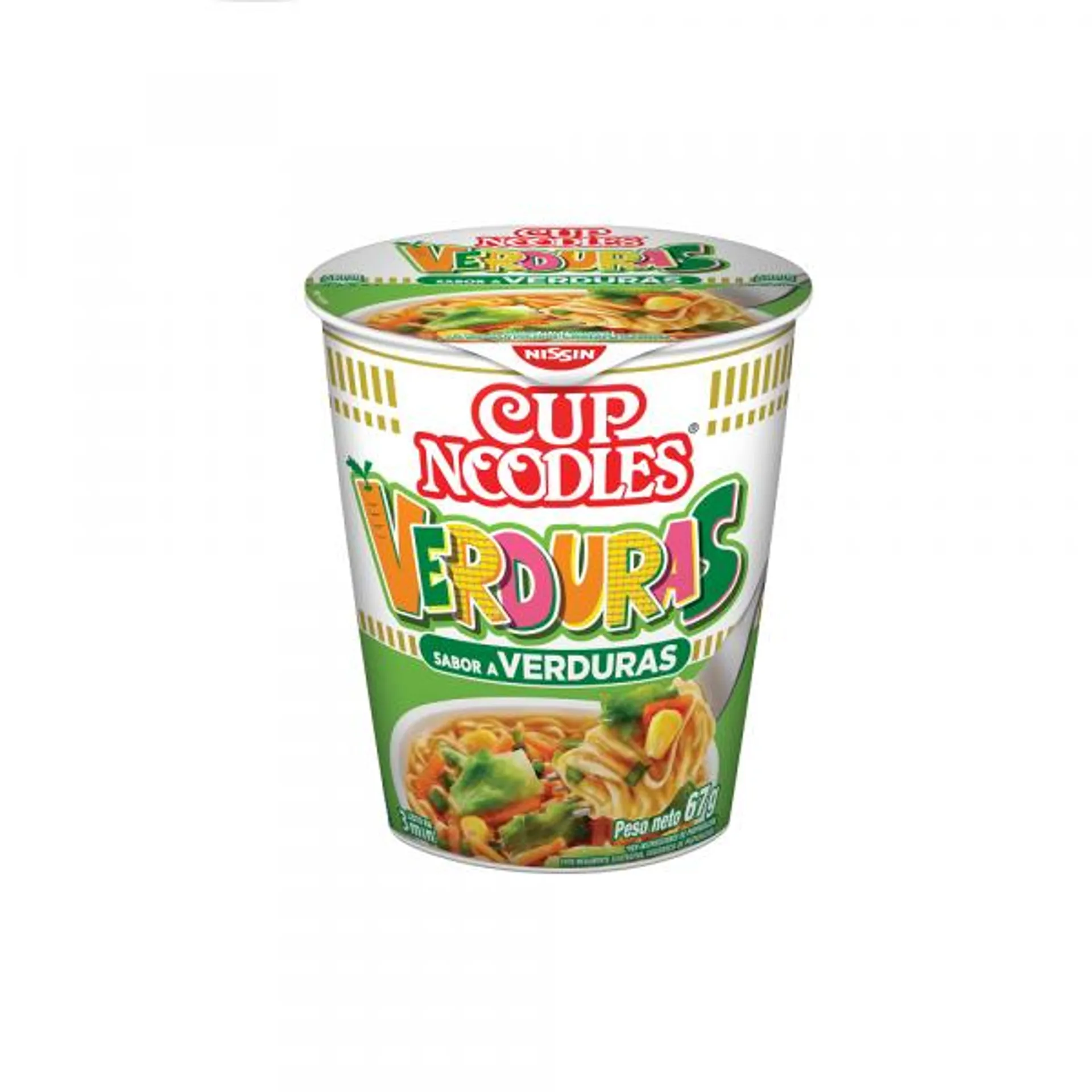 Sopa Instántanea Nissin-Cup Noodles sabor a verduras vaso 67g