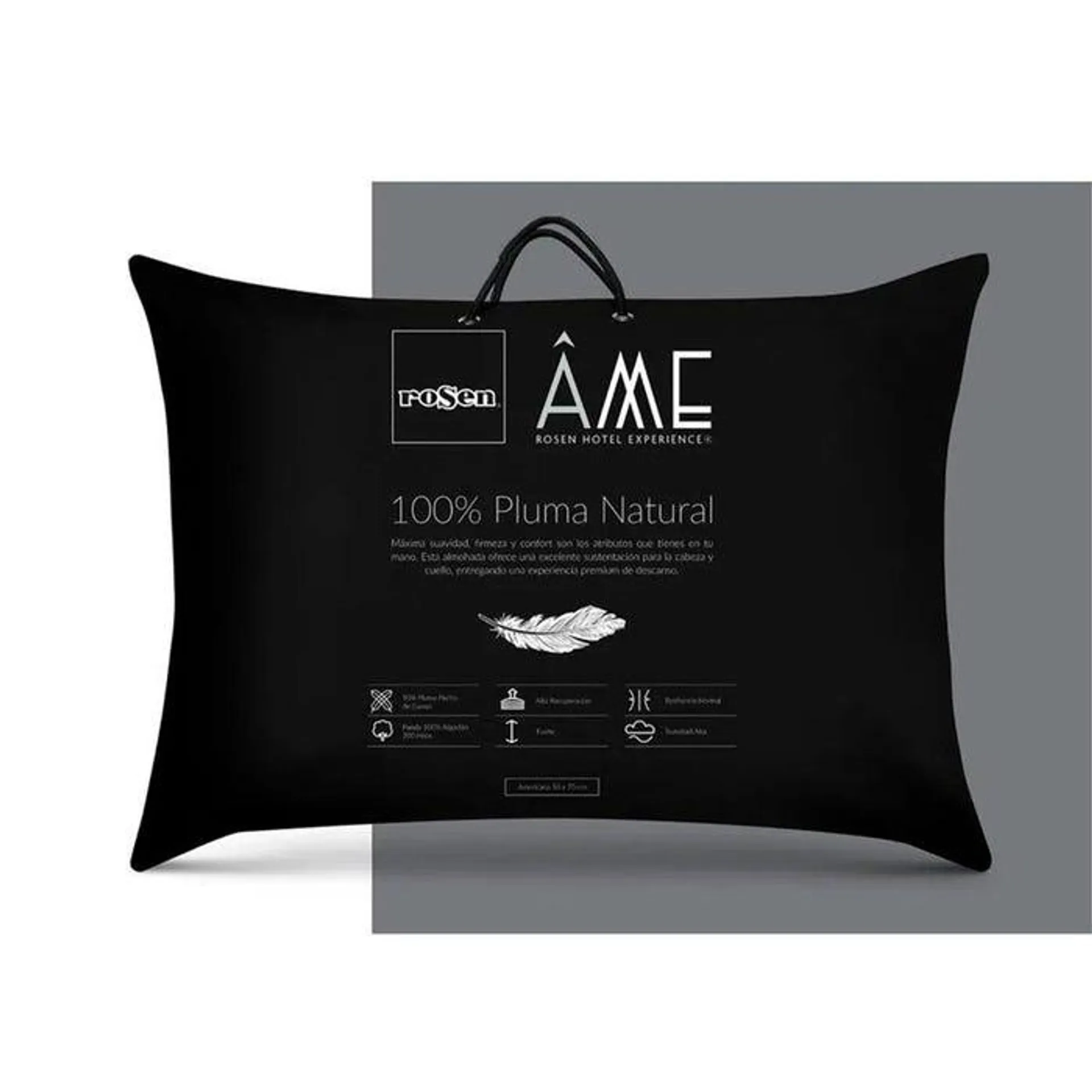 Almohada Pluma Natural 90% Pecho Ame