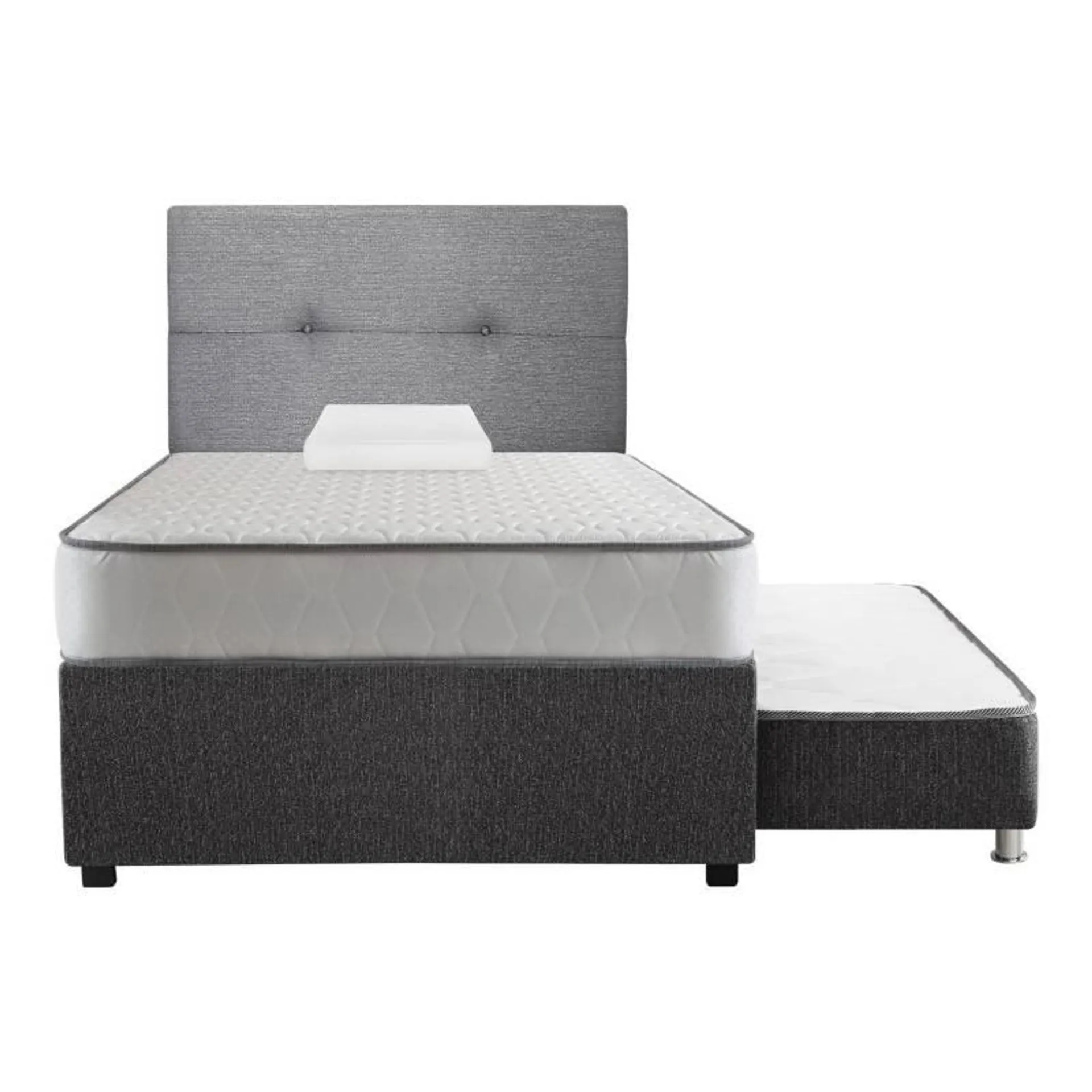 Cama Diván Elegant Forli 1.5 Plazas + Colchón + Cabecera Forli + Almohada Silicona