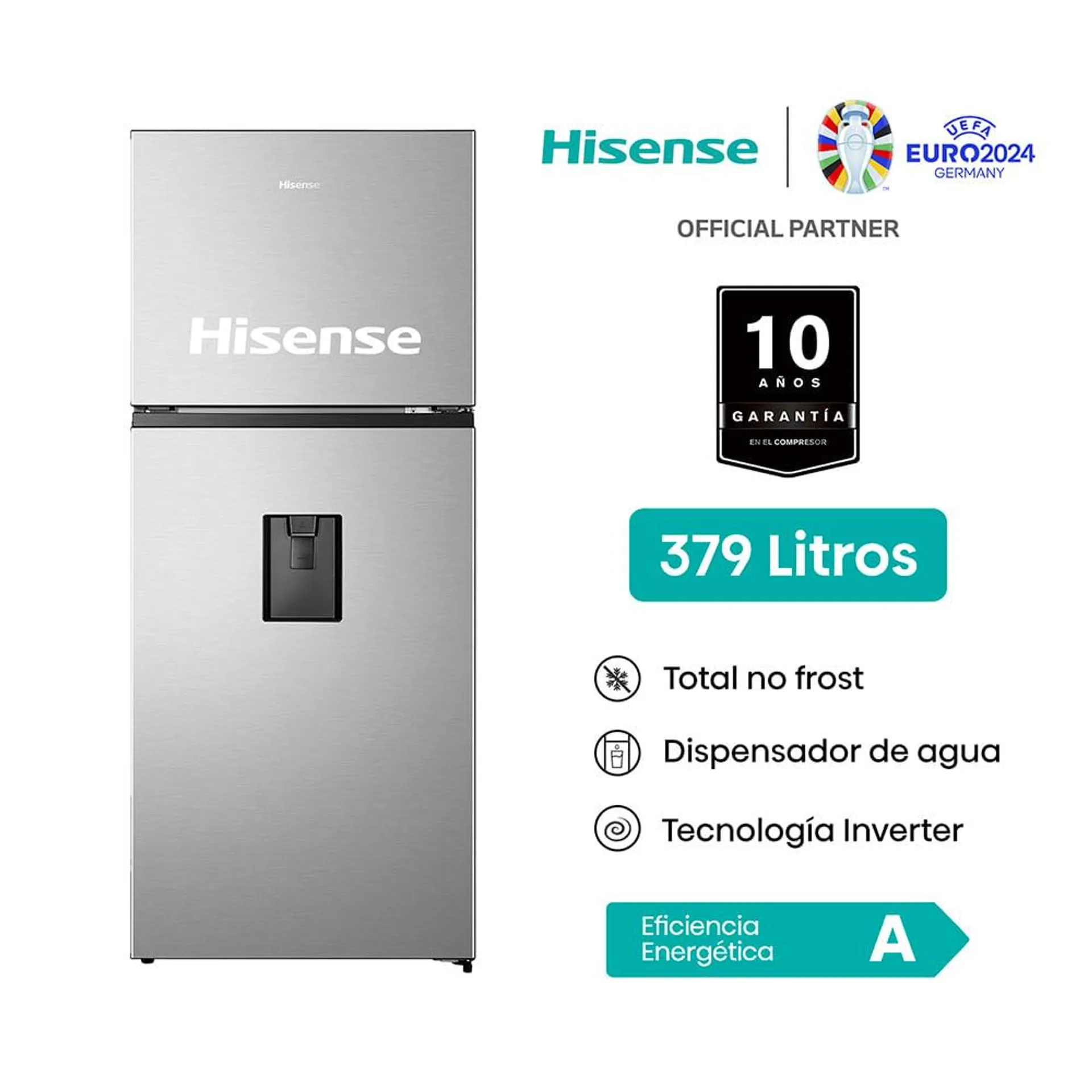 Refrigeradora Hisense Top Mount 379L BCD-375W