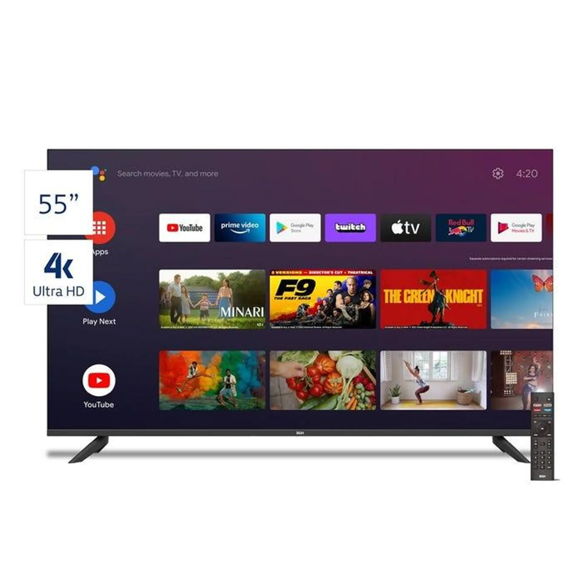 TV BGH 55" Android 4K Ultra HD Smart TV B5523UK6AIP