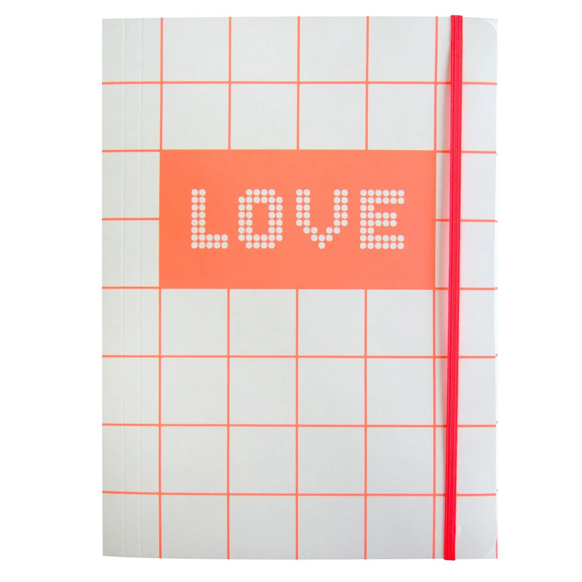 Carpeta A4 Syloon Love con Liga Rosado