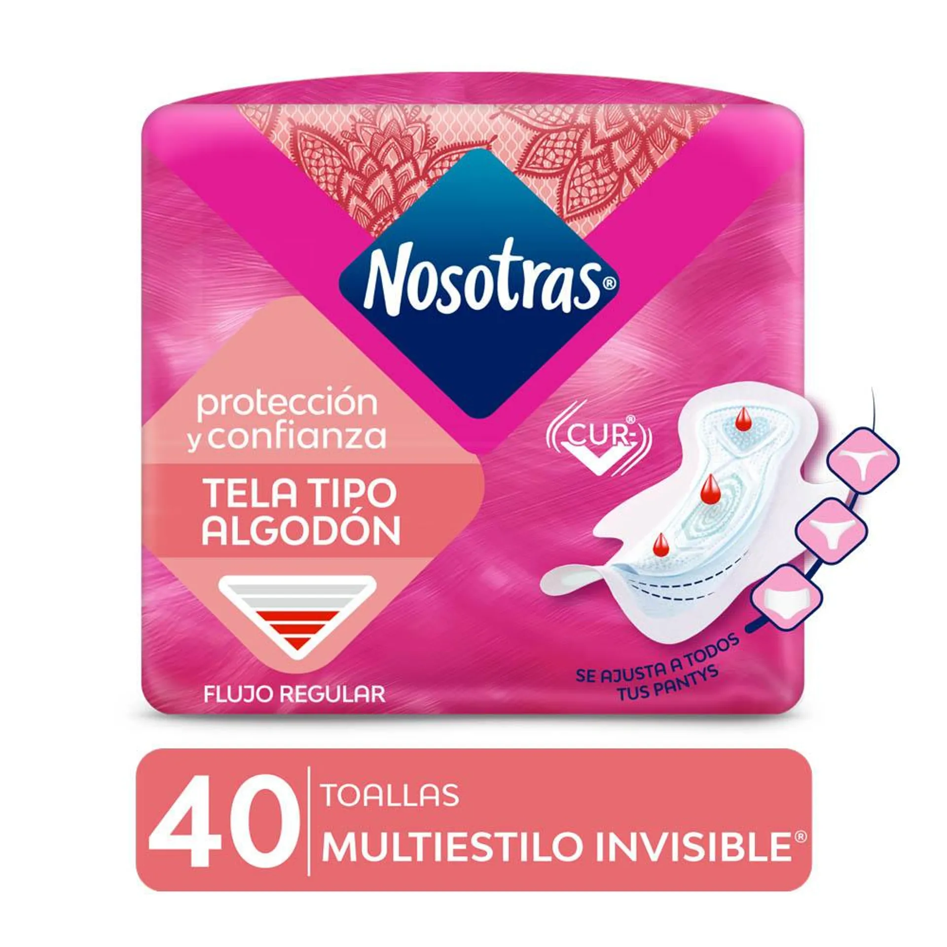 Nosotras Invisible Multiestilo X 40 Unidades