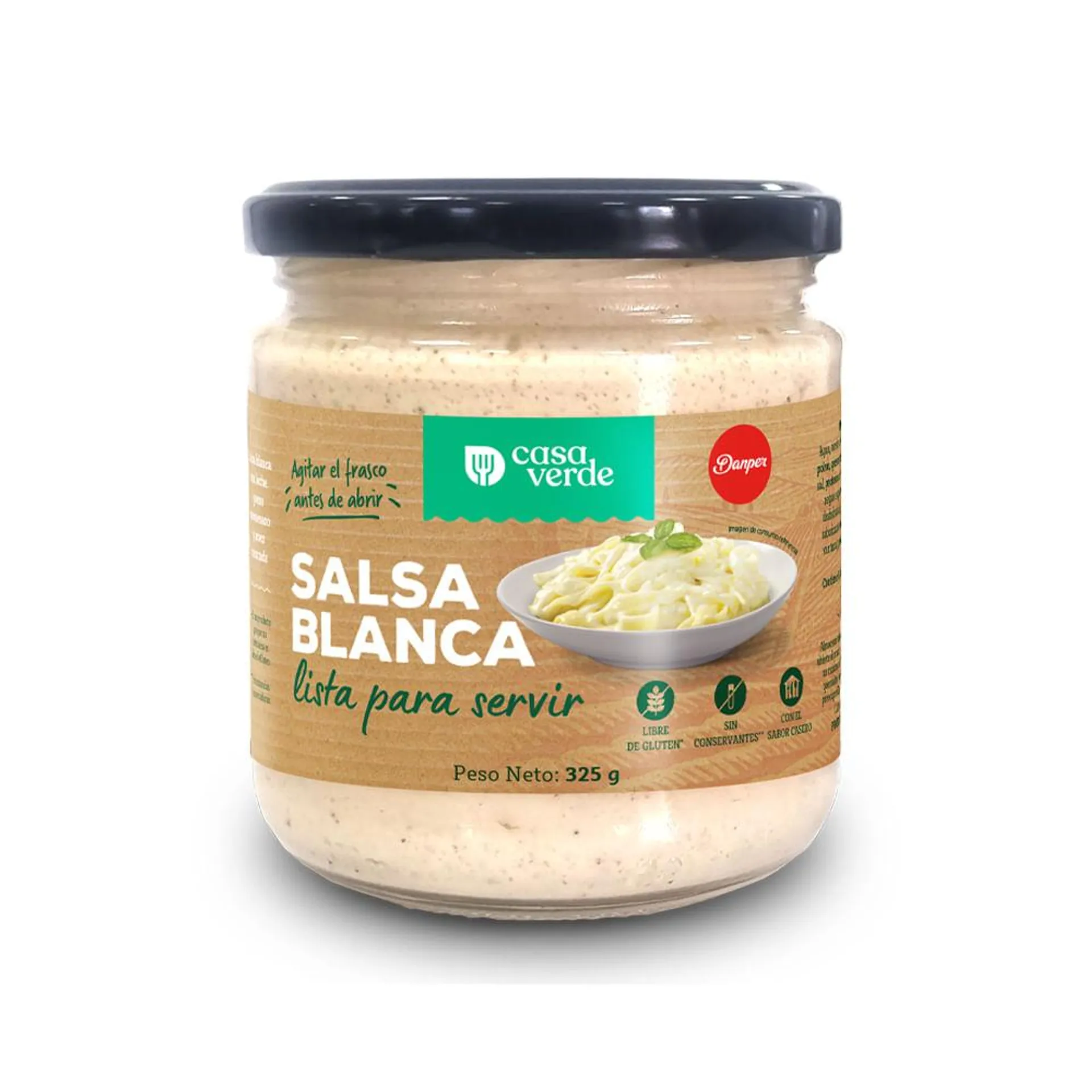 Salsa blanca Casa verde x 325gr