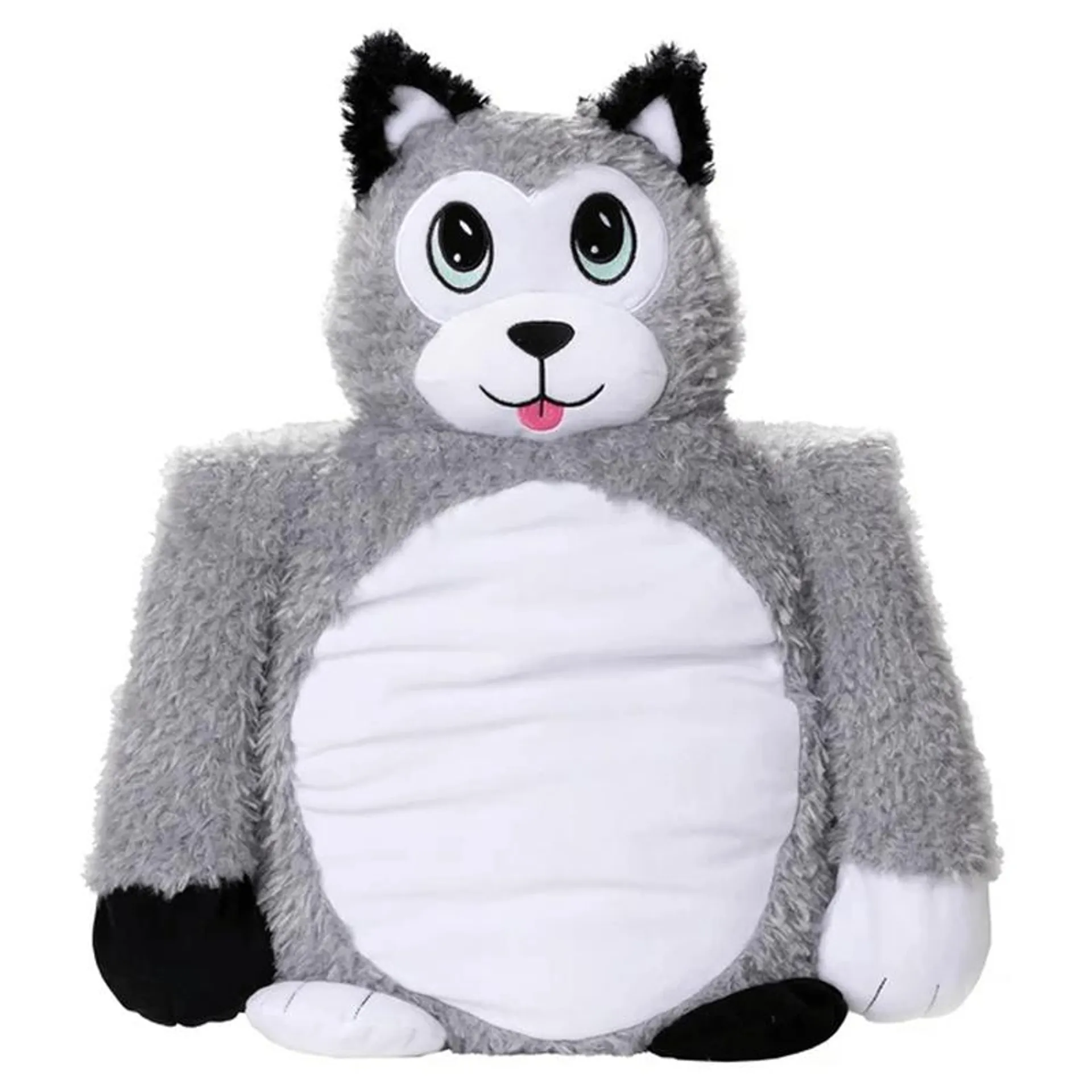 Peluche Abrazable Husky + Llavero - Little Big Hugs