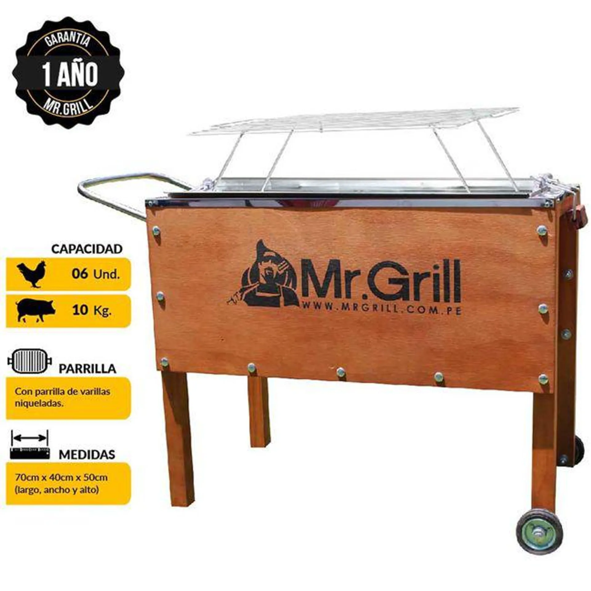 Caja China Mediana con Parrilla MR. GRILL + Funda