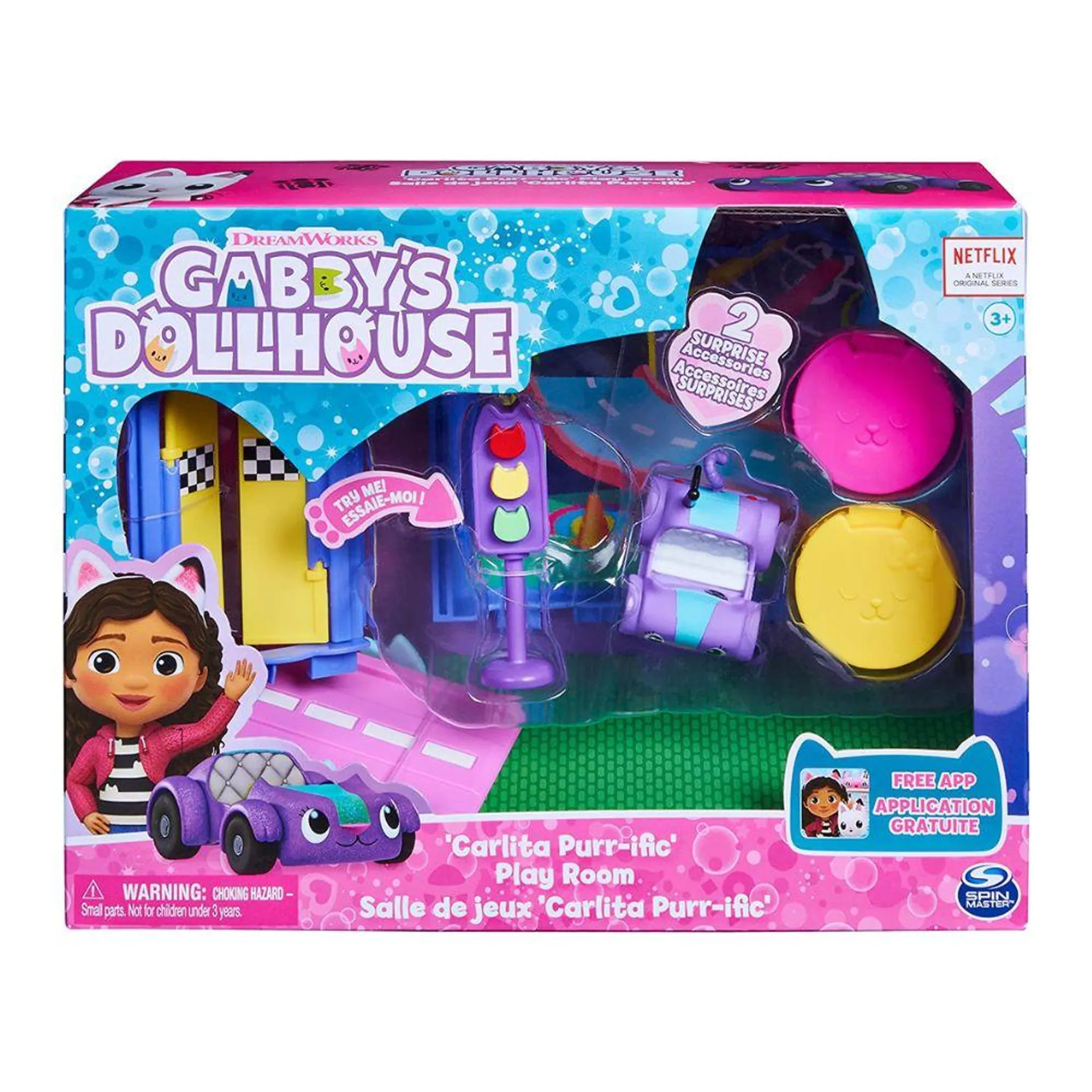 GABBY'S DOLLHOUSE SET DELUXE CUARTO DE JUEGOS