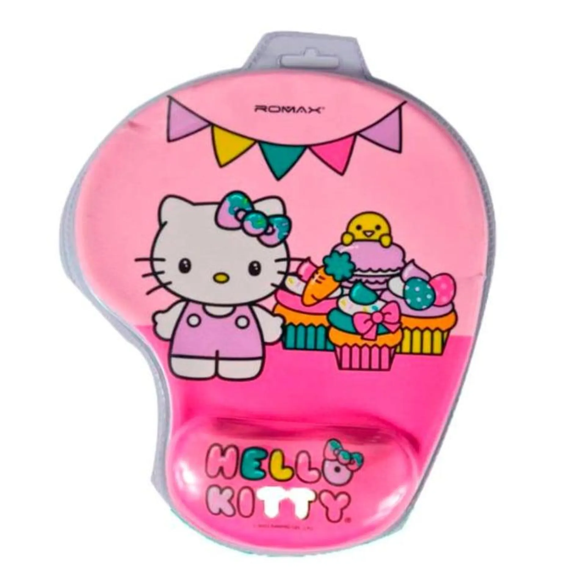 MOUSE PAD ERGONOMICO REPOSA MUÑECA CON DESCANSO GAMER HELLO KITTY