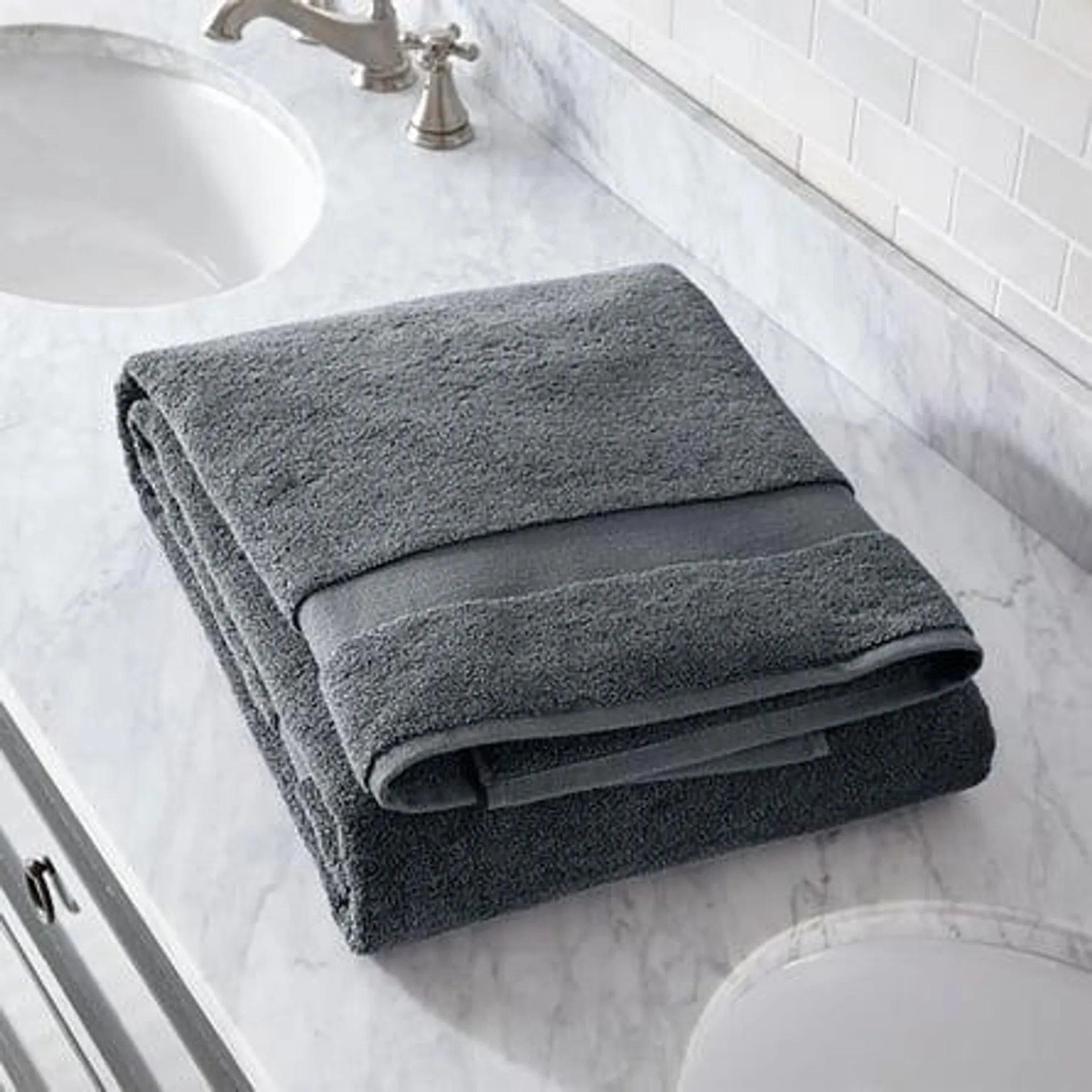 Toalla Sábana de Baño Orgánica Slate Turkish