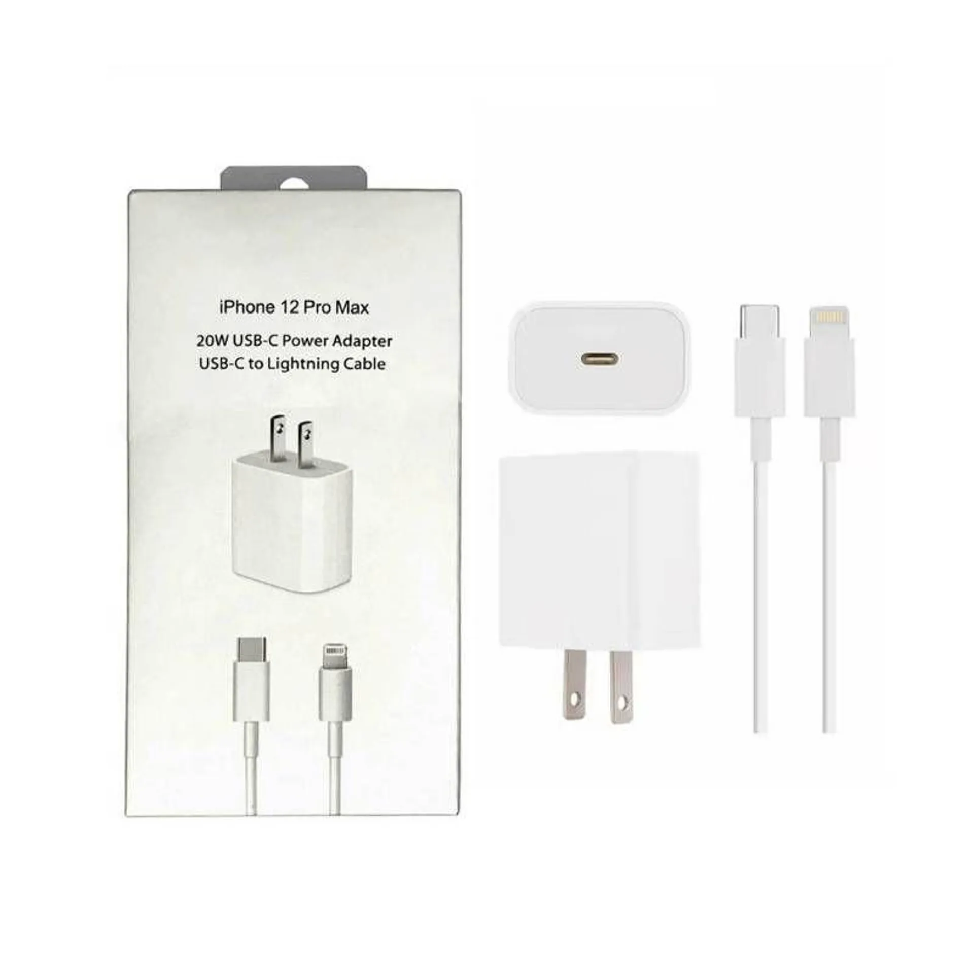 Cargador Compatible Para Iphone 20W - Blanco