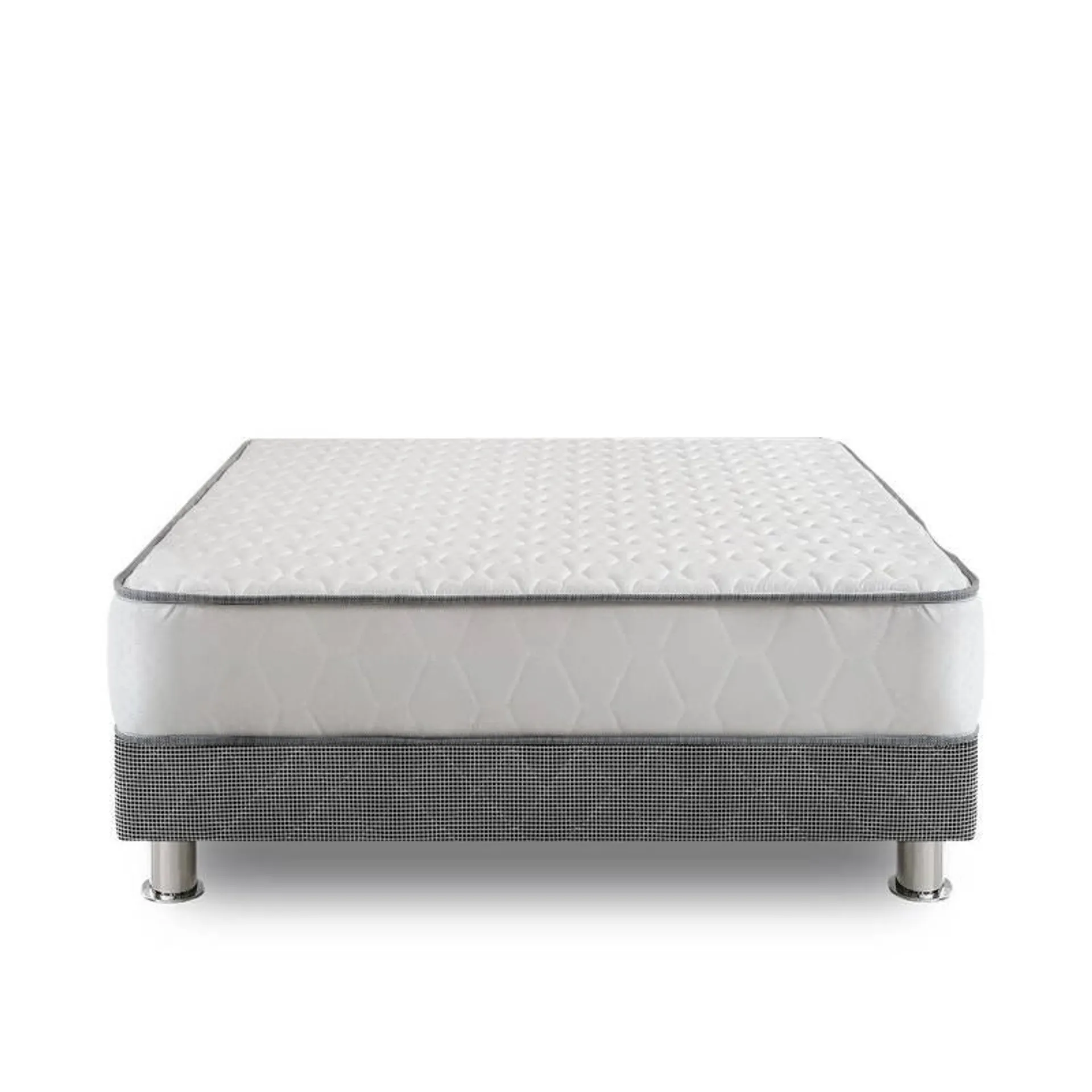 Cama Americana Elegant 1.5 Plazas + Colchón + Almohada + Protector