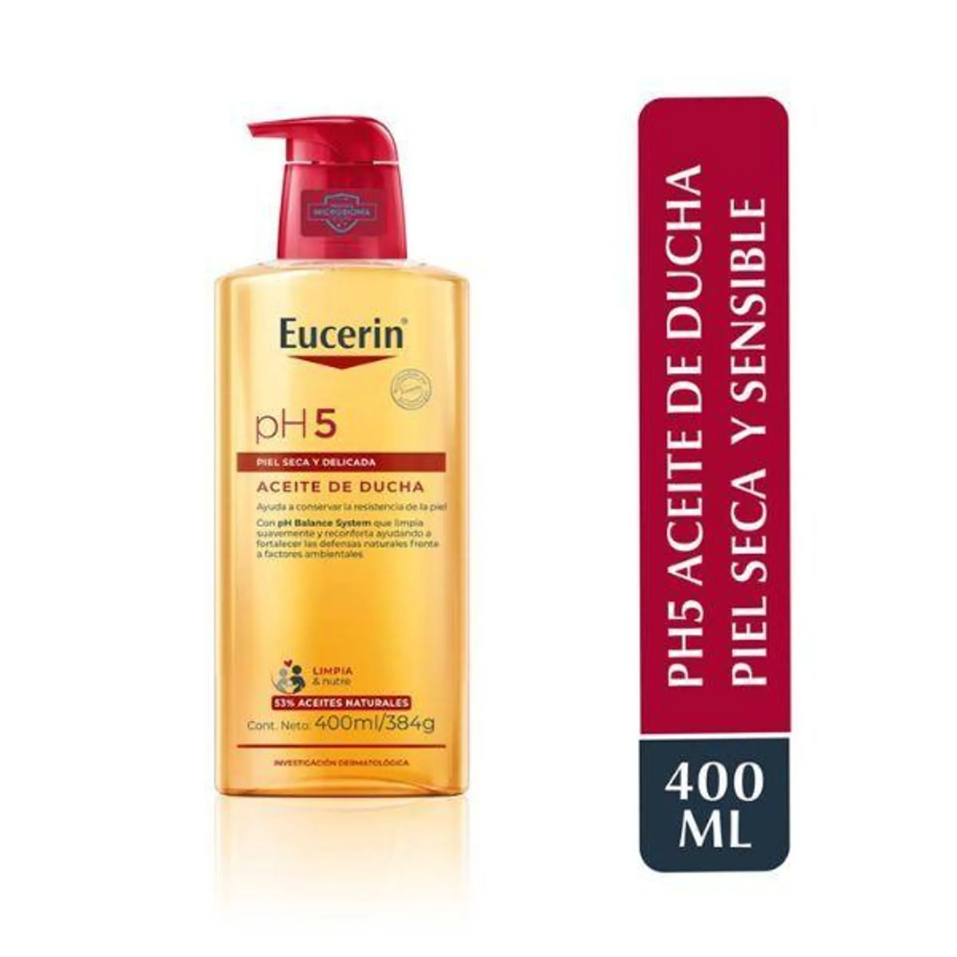 Eucerin pH5 Aceite de Ducha Piel Seca y Sensible - Frasco 400 Ml