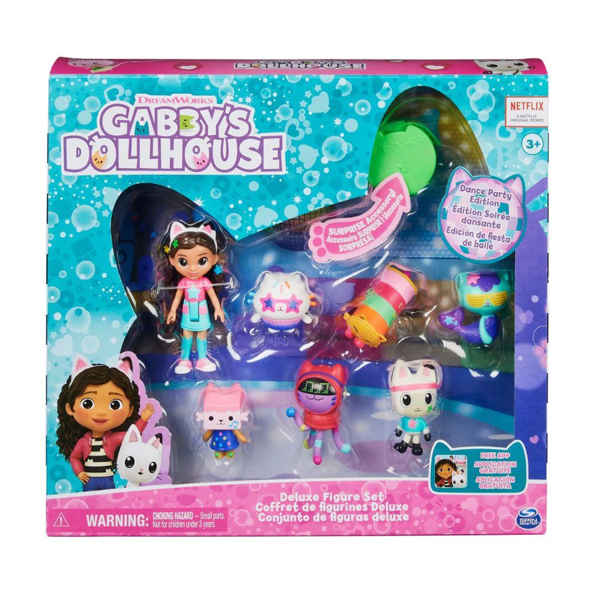 GABBY'S DOLLHOUSE SET DE FIGURAS FIESTA DE BAILE