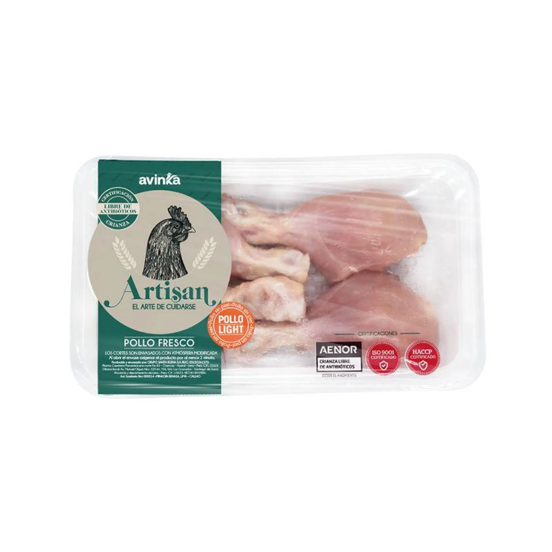 Piernas light Artisan x 400 gr.