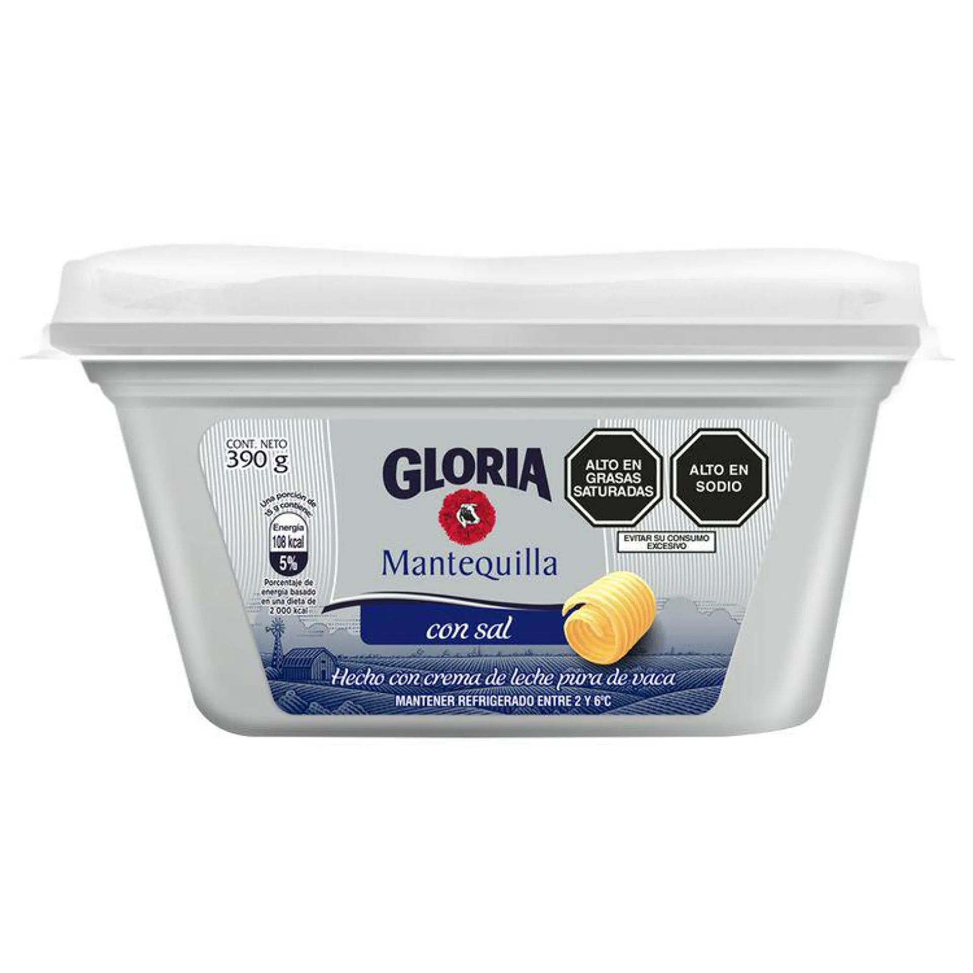 Mantequilla con Sal Gloria 390g