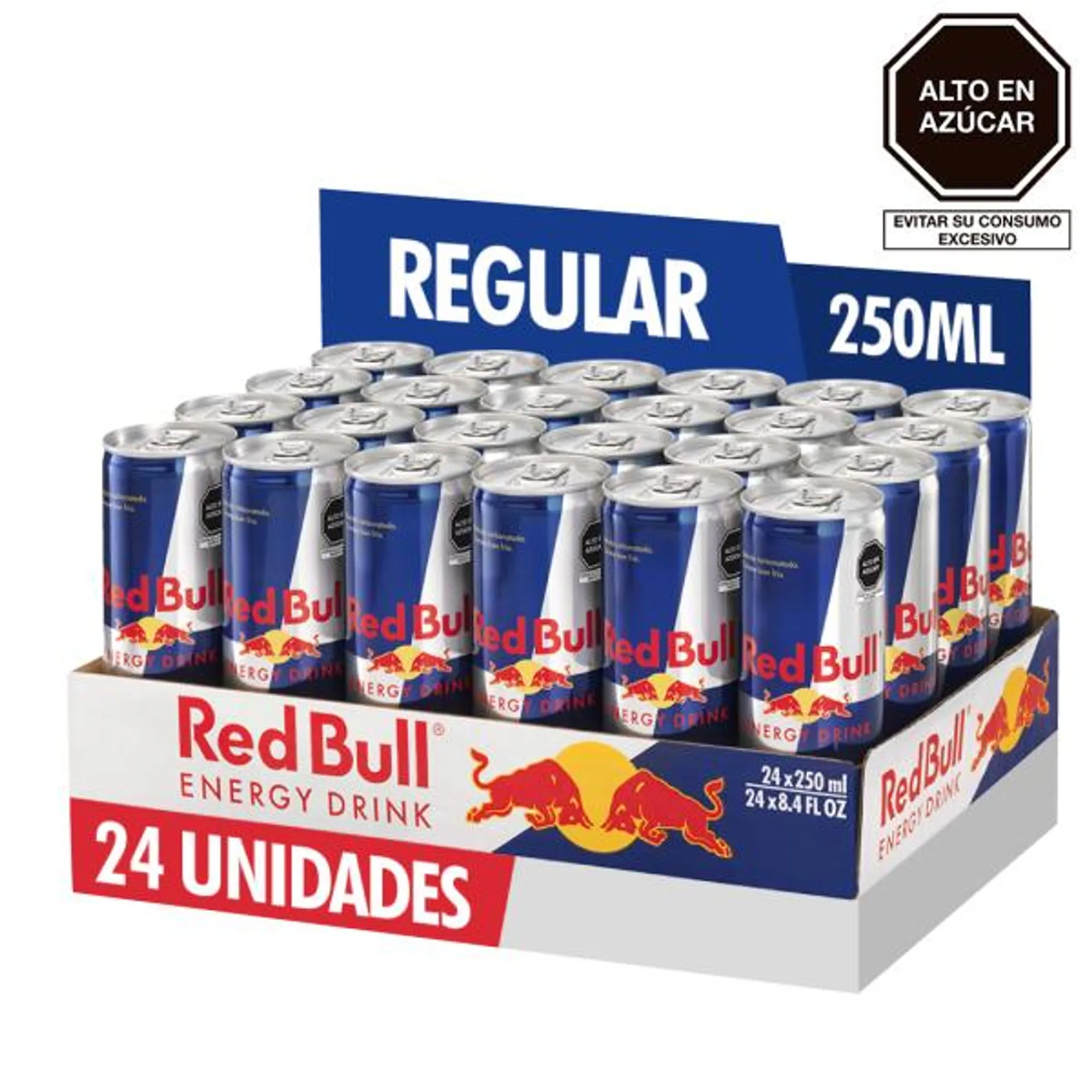 Bebida Energizante Red Bull Regular caja x 24 unds x 250ml