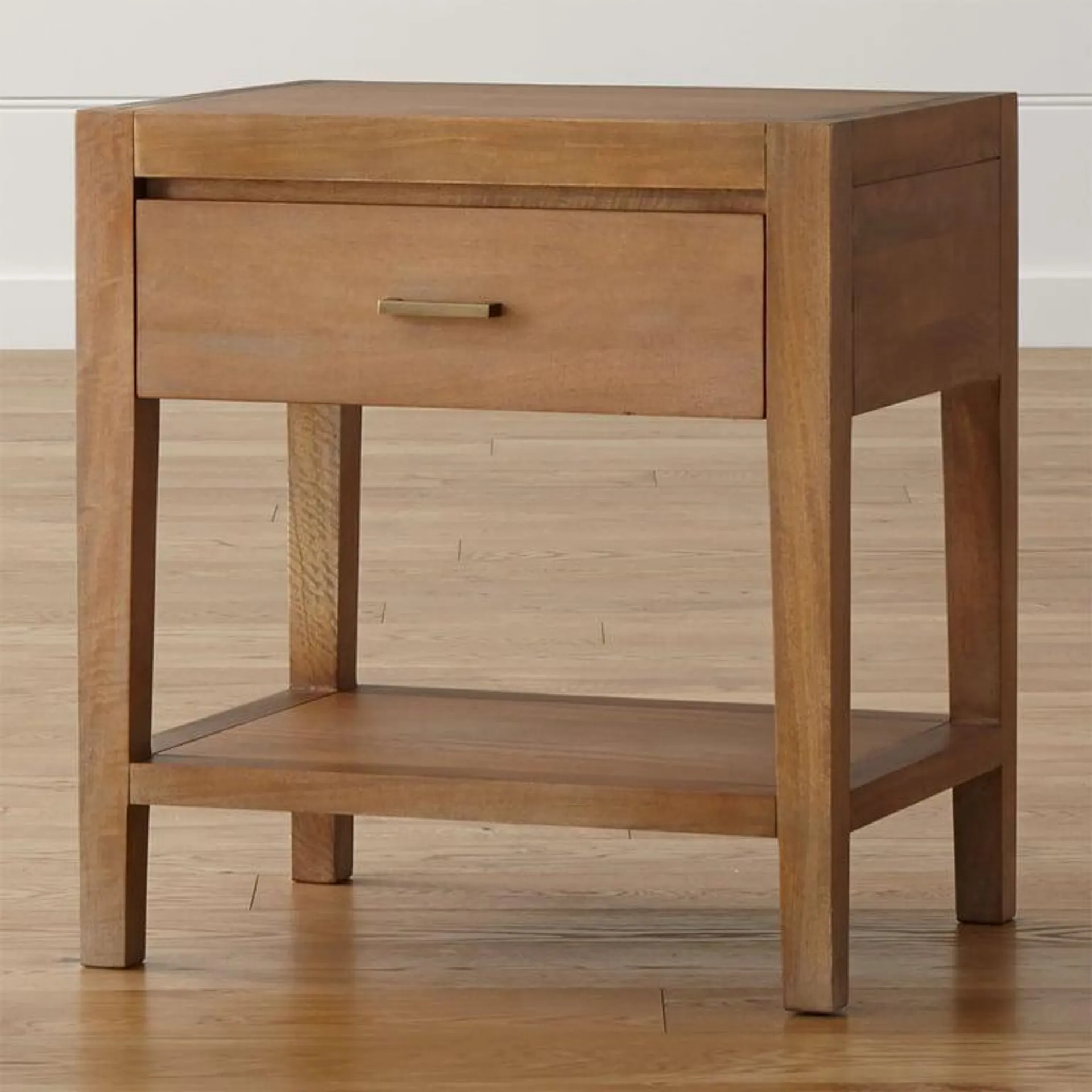 Mesa de Noche Dawson de Madera de Mango 1 Cajón