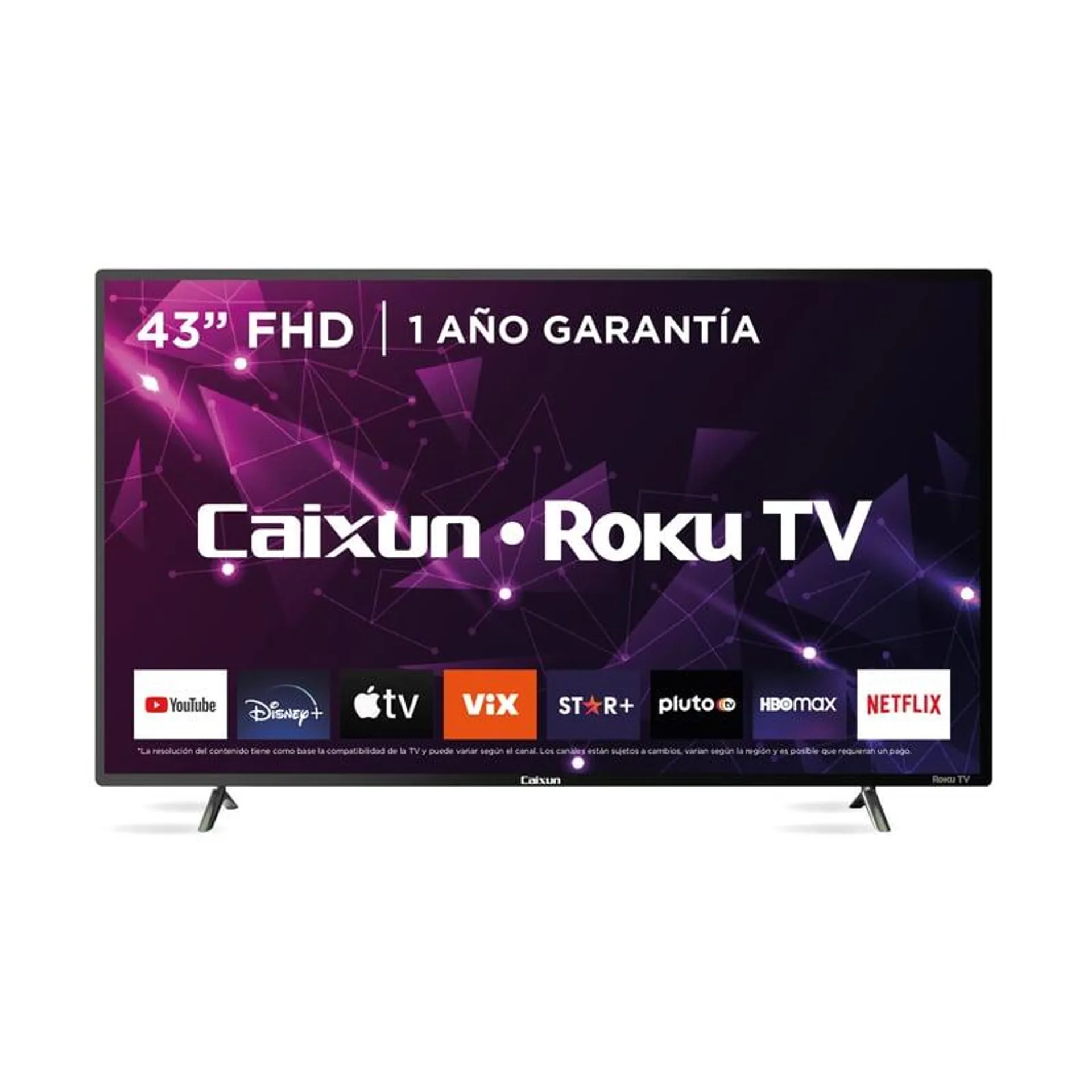 Led Smart TV Caixun 43” FHD Roku TV