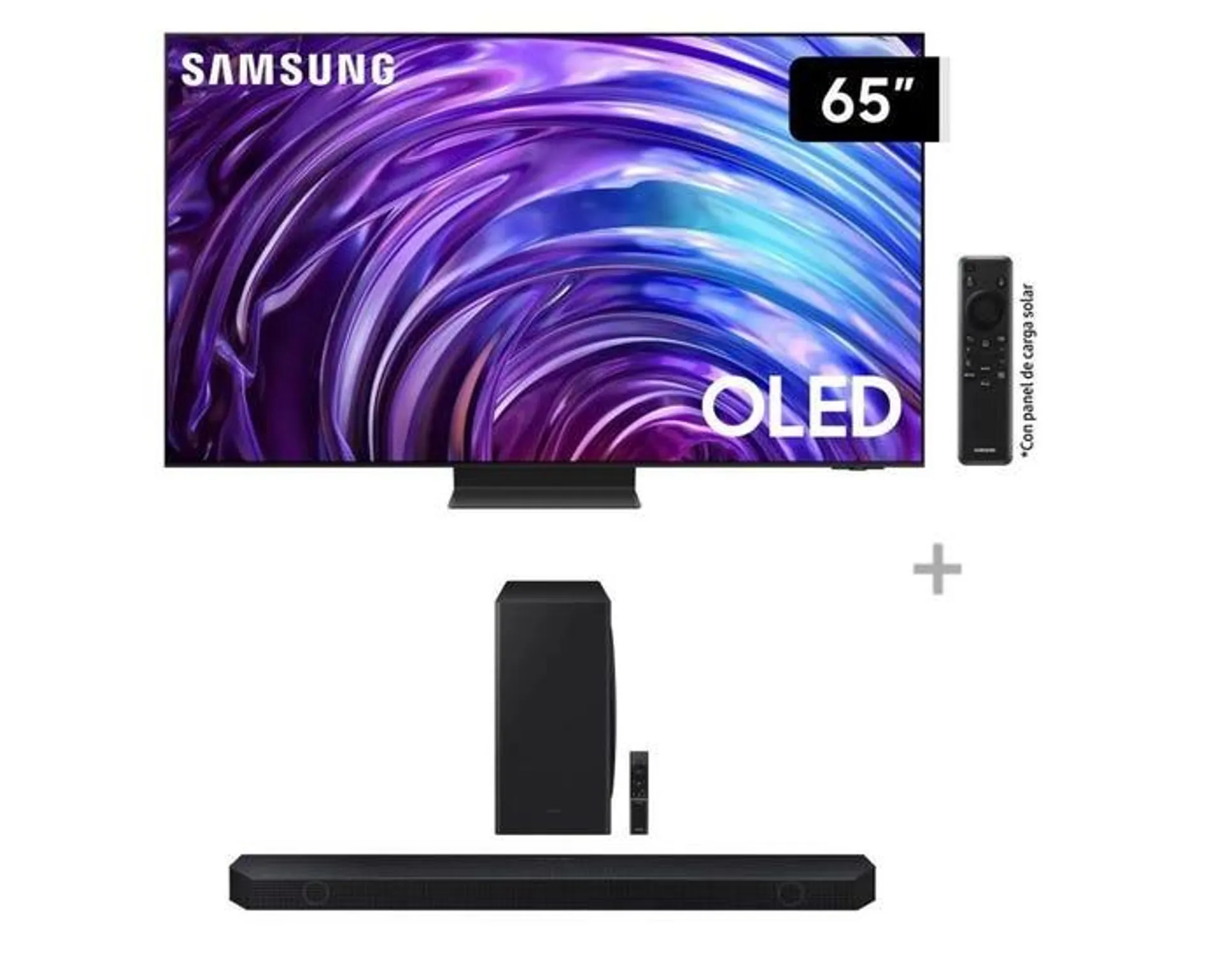 Televisor Samsung Smart TV 65" 4K OLED QN65S95DAGXPE + Soundbar Samsung Wifi + Bluetooth 5.1.2 CH HW-Q800D (2024)