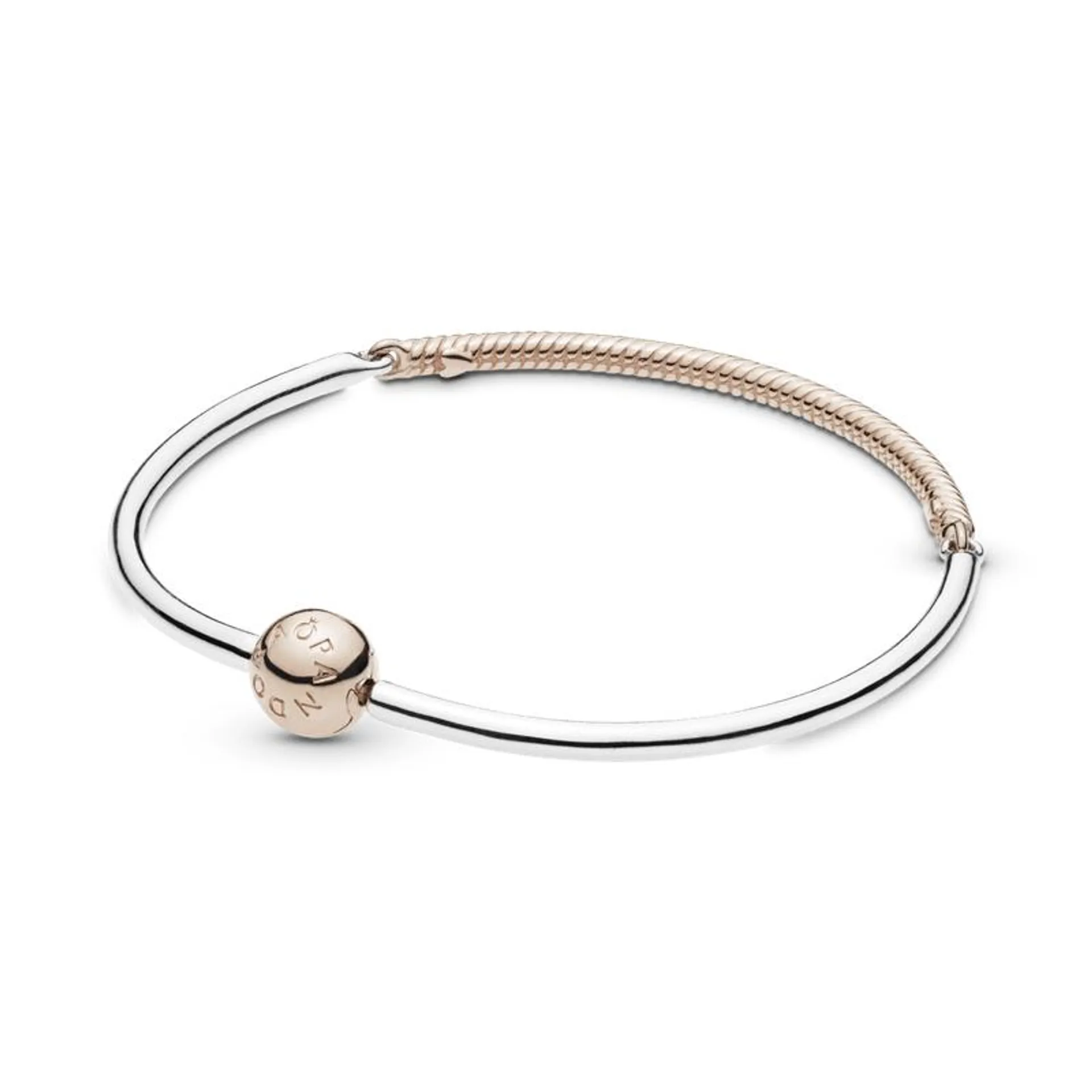 Brazalete Moments en Tres Enlaces en Recubrimiento en Oro Rosa de 14k