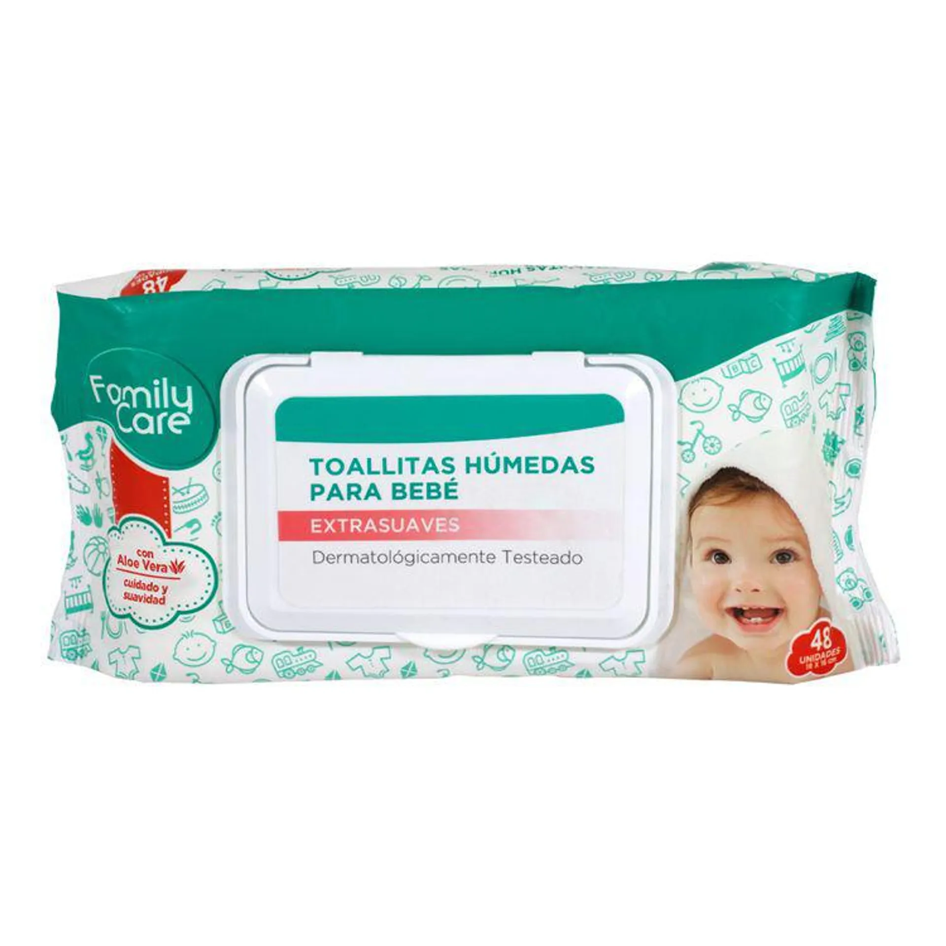 Toallitas Húmedas Family Care Extrasuave 48un