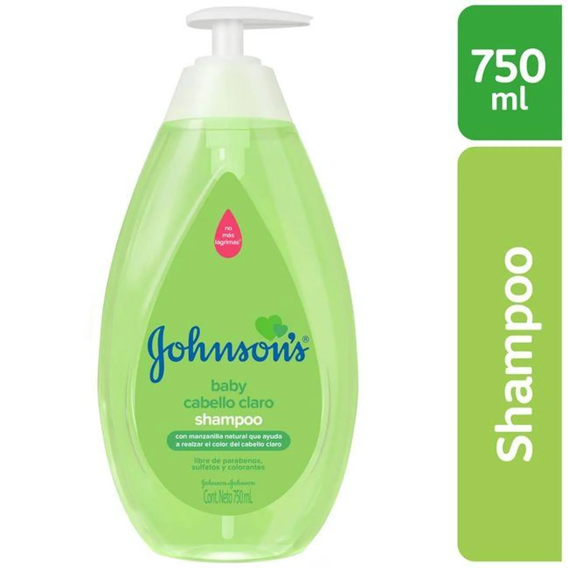 Shampoo para Bebé JOHNSON'S BABY Manzanilla Botella 750ml