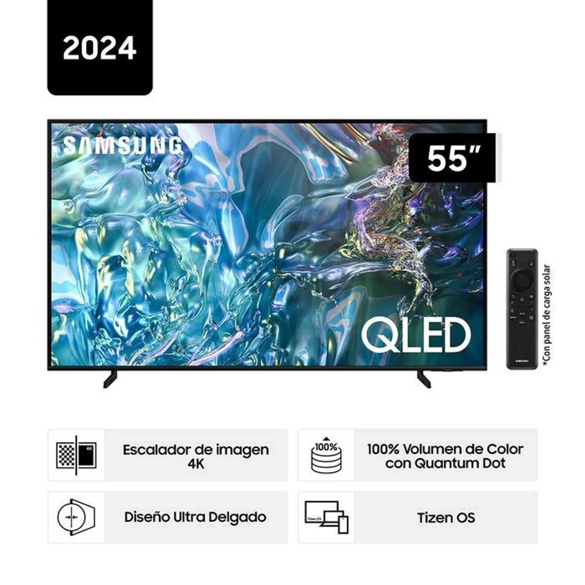 TV Samsung 55'' QLED 4K Q60D Tizen OS Smart TV (2024)