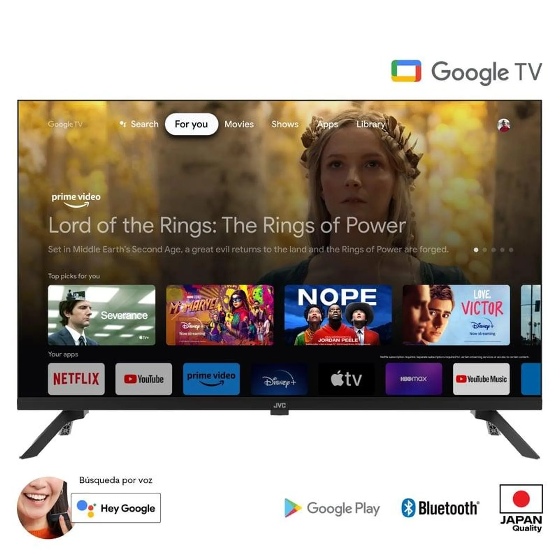 Televisor JVC Led 32' HD Google Tv