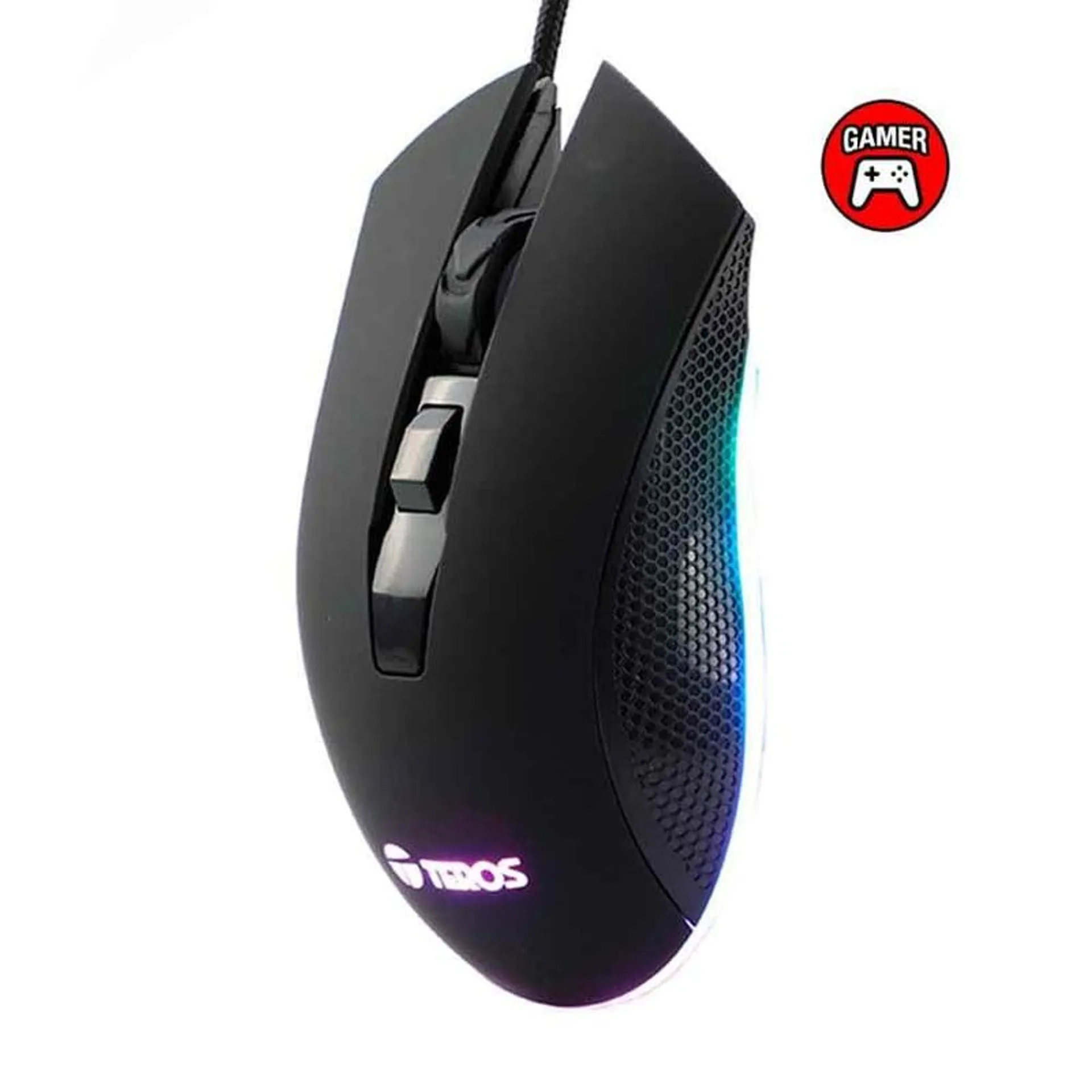 Mouse Gamer Luces Led Teros 5162 Gaming Cableado