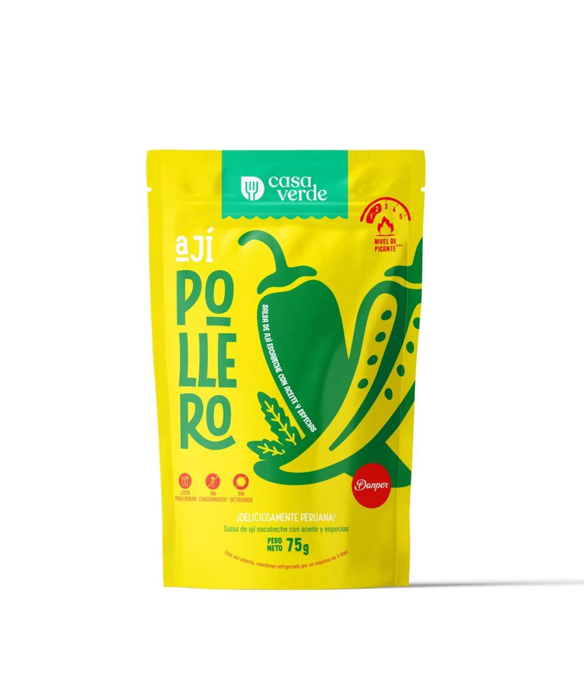 Ají pollero casa verde x 75 gr