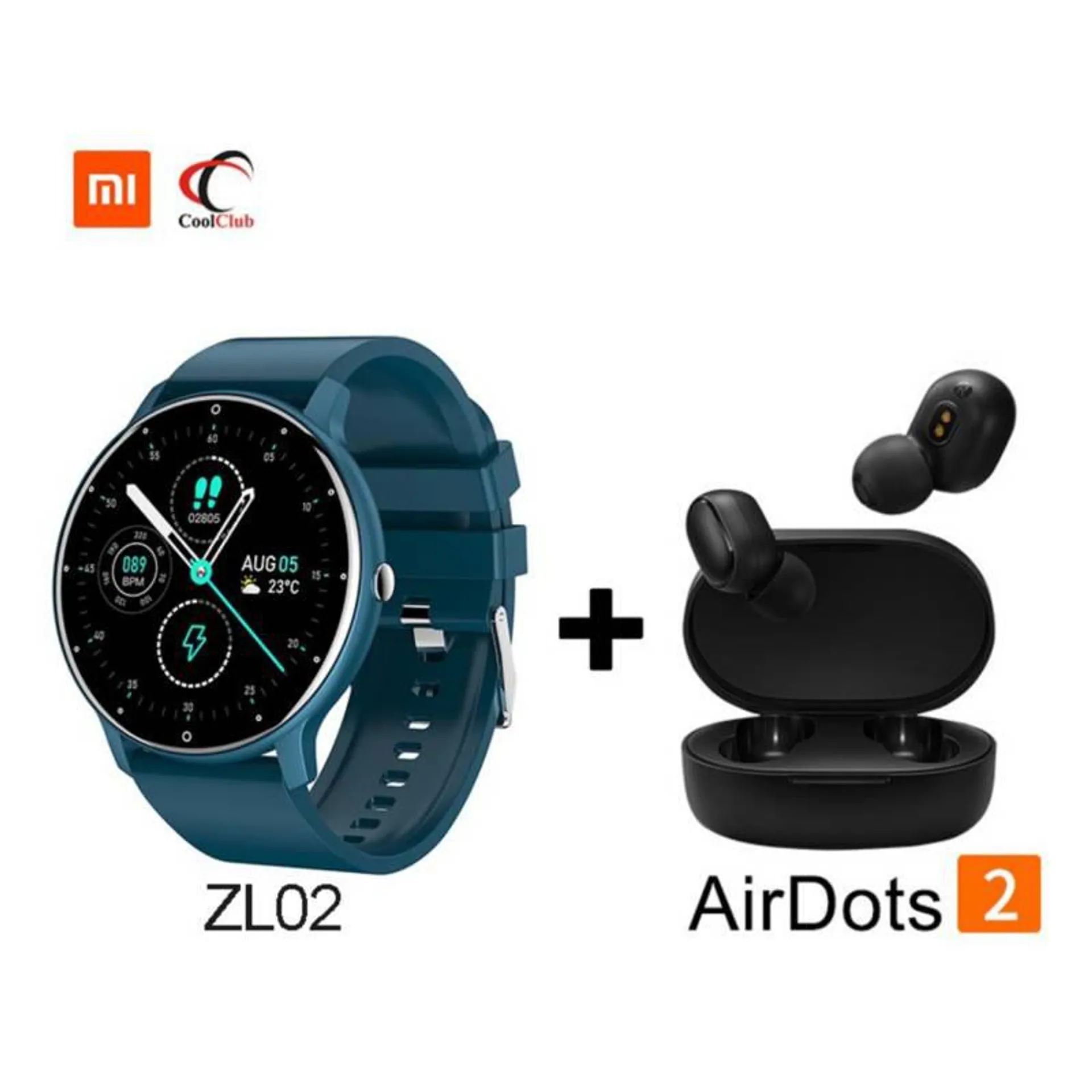 Auriculares bluetooth xiaomi airdots2 y reloj inteligente zl02d