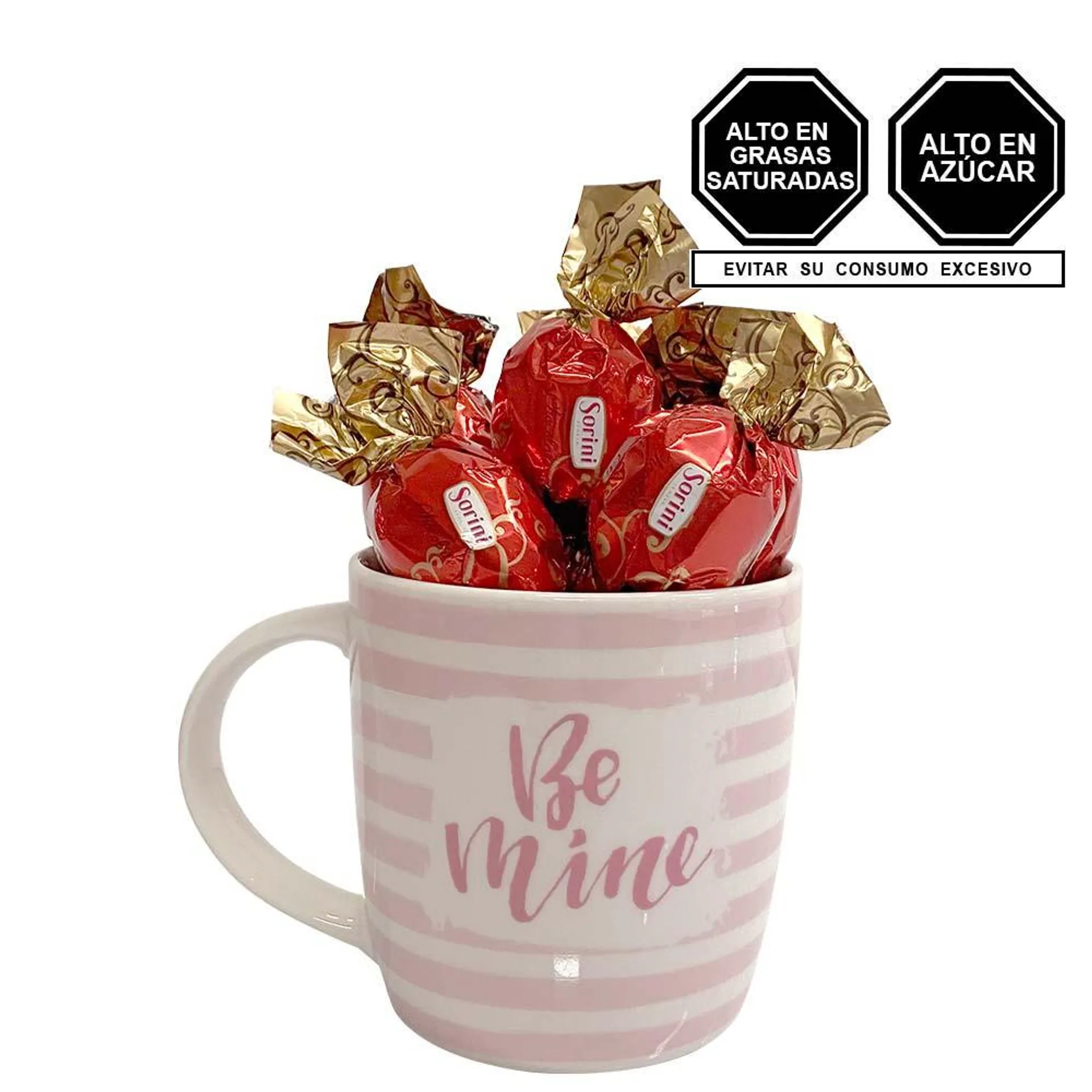 Taza Be Mine con Chocolates Sorini