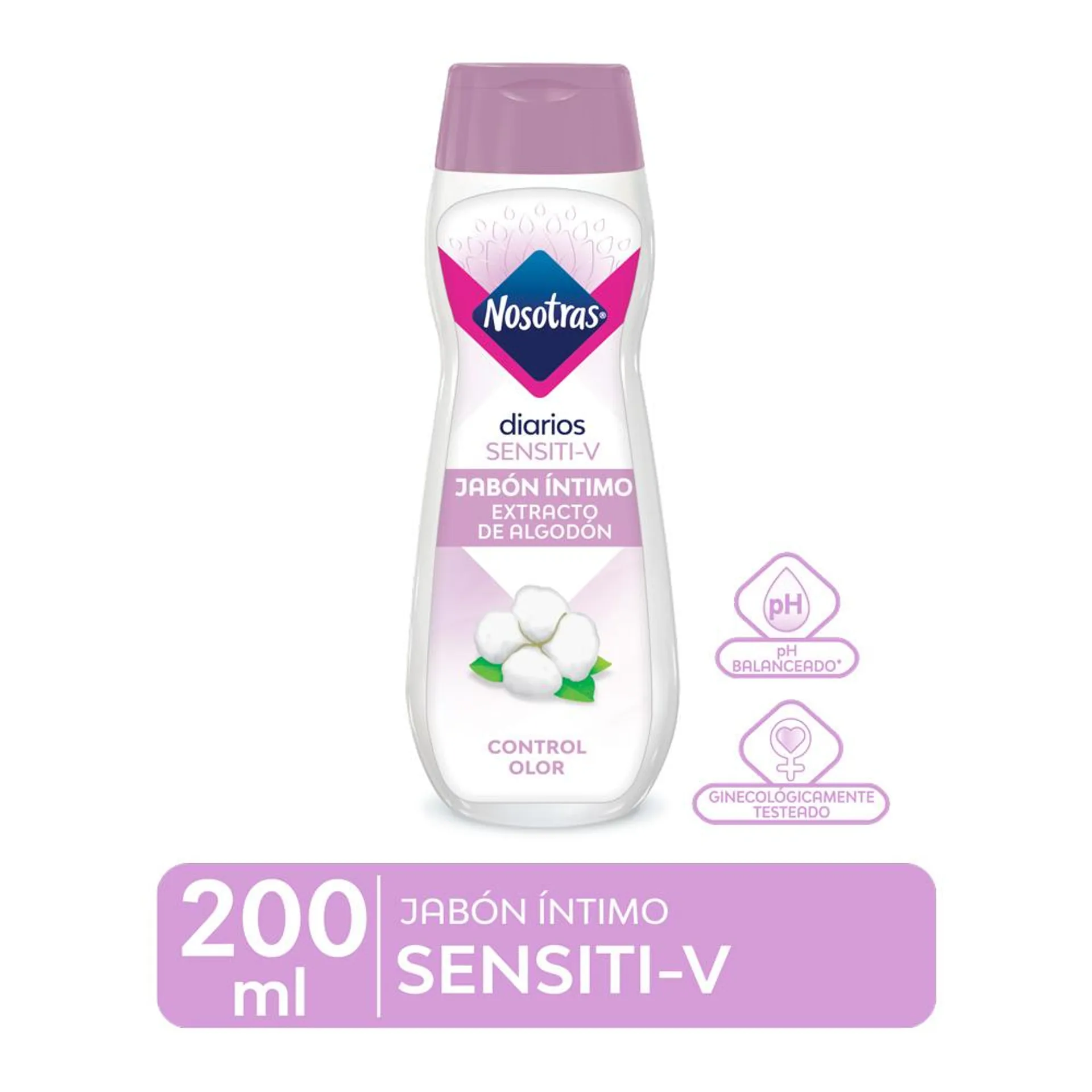 Nosotras Sensiti-V Jabón Íntimo x 200 ml