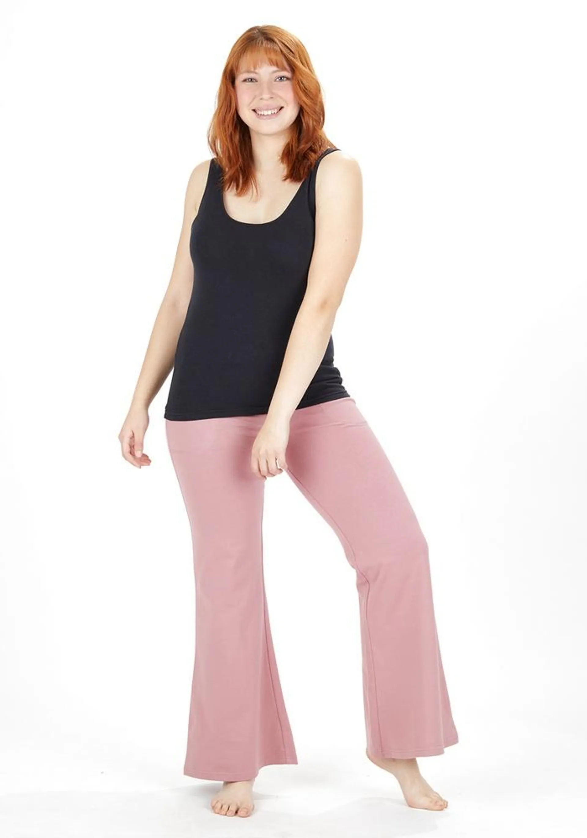 DAMA LEGGINS LARGO 7105 ALGODÓN ROSADO