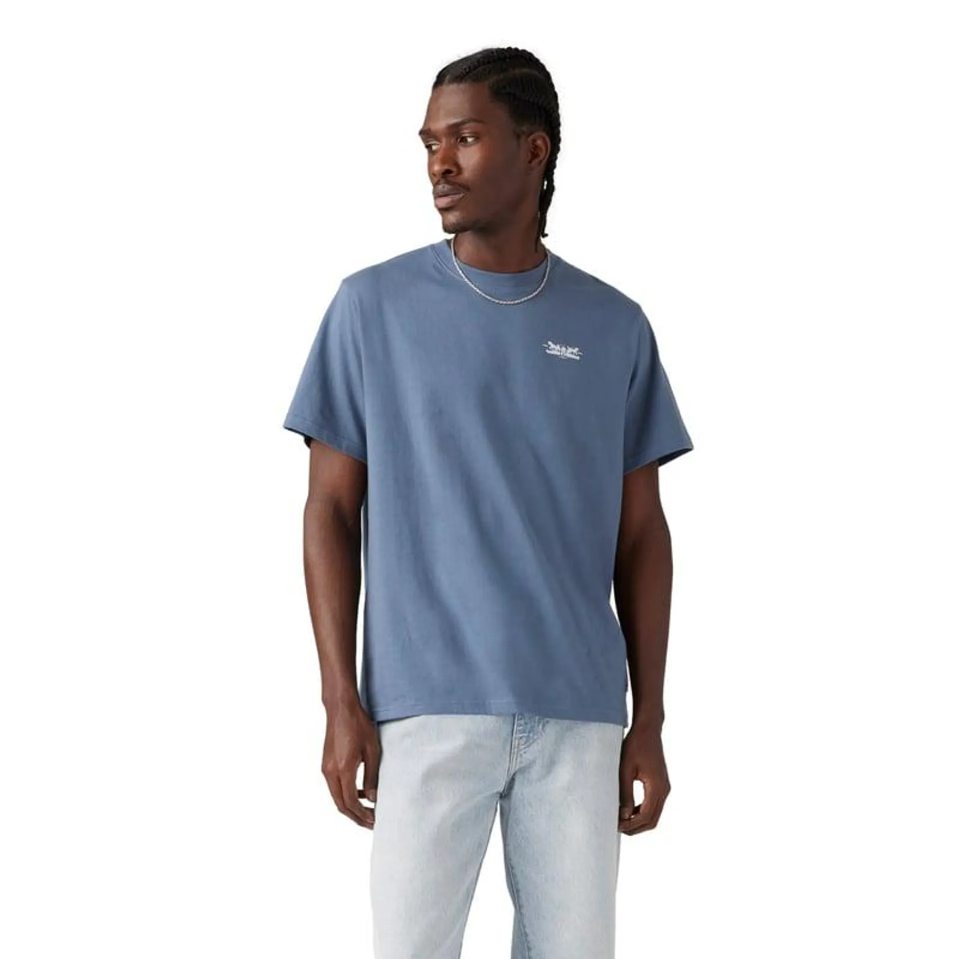 Polo Hombre Ss Relaxed Fit Tee Azul Levis